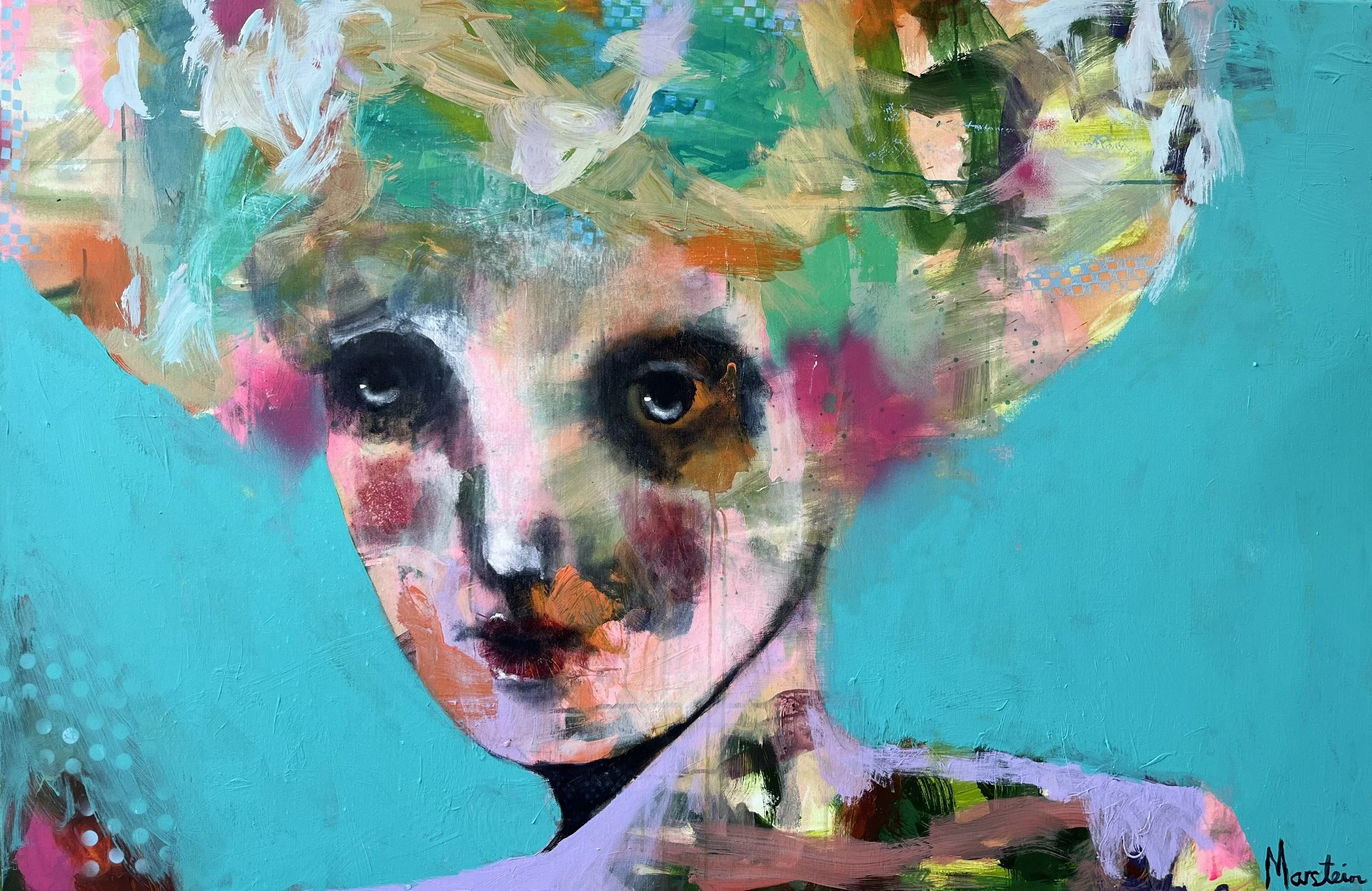 Fashionista return.  150 x 100 cm Kr 21 000