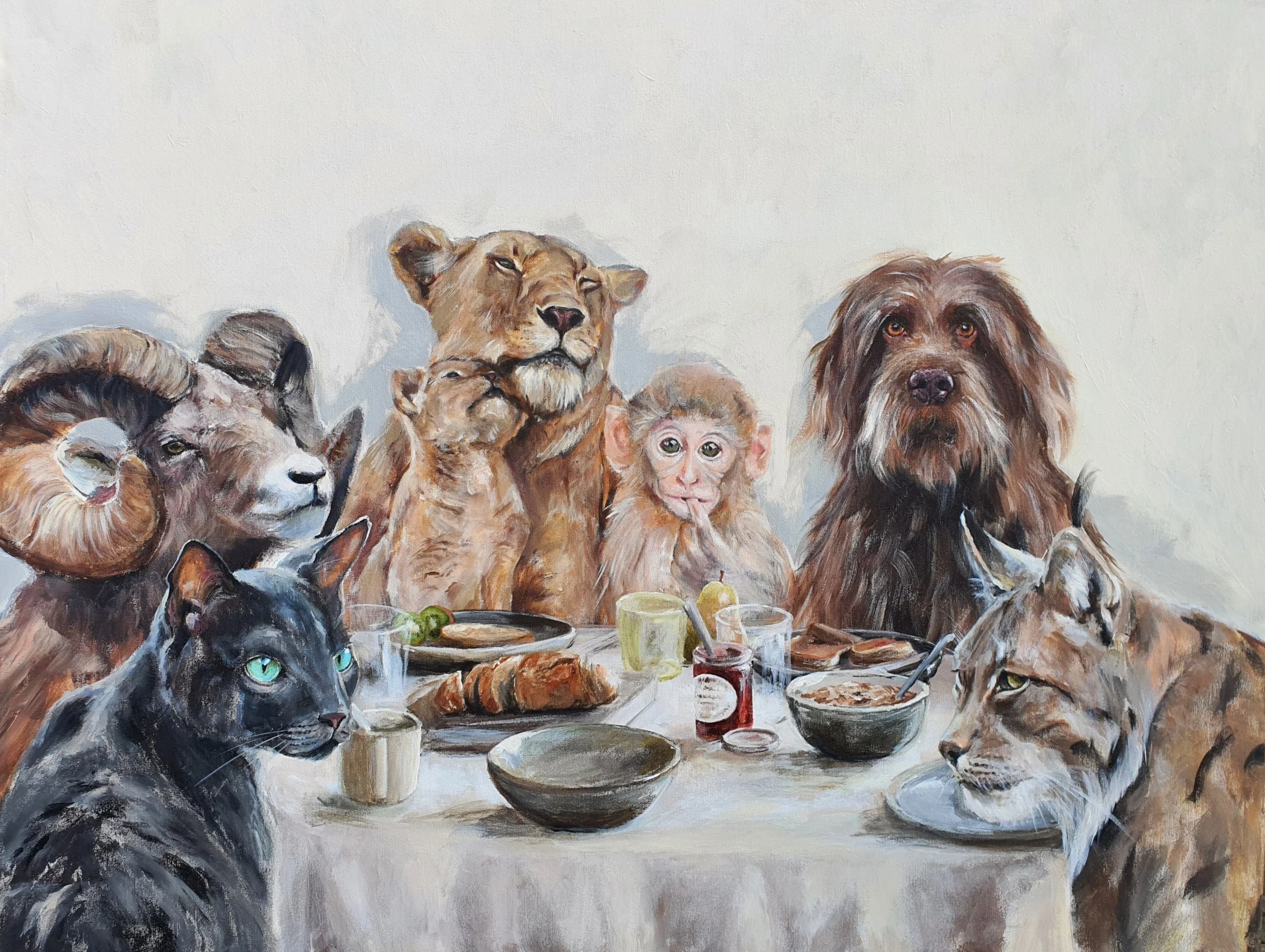 Måltid I. 120x90cm.Kr29400