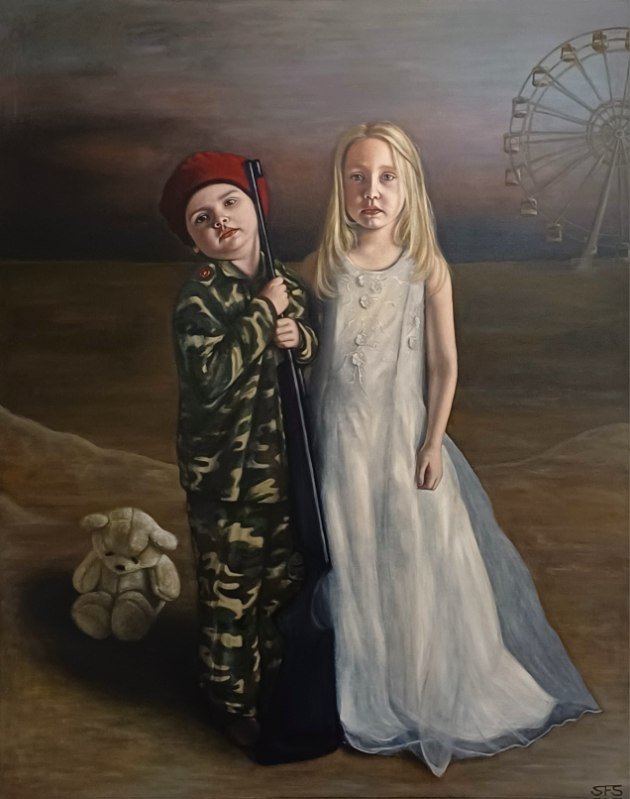The soldier and his bride.jpg