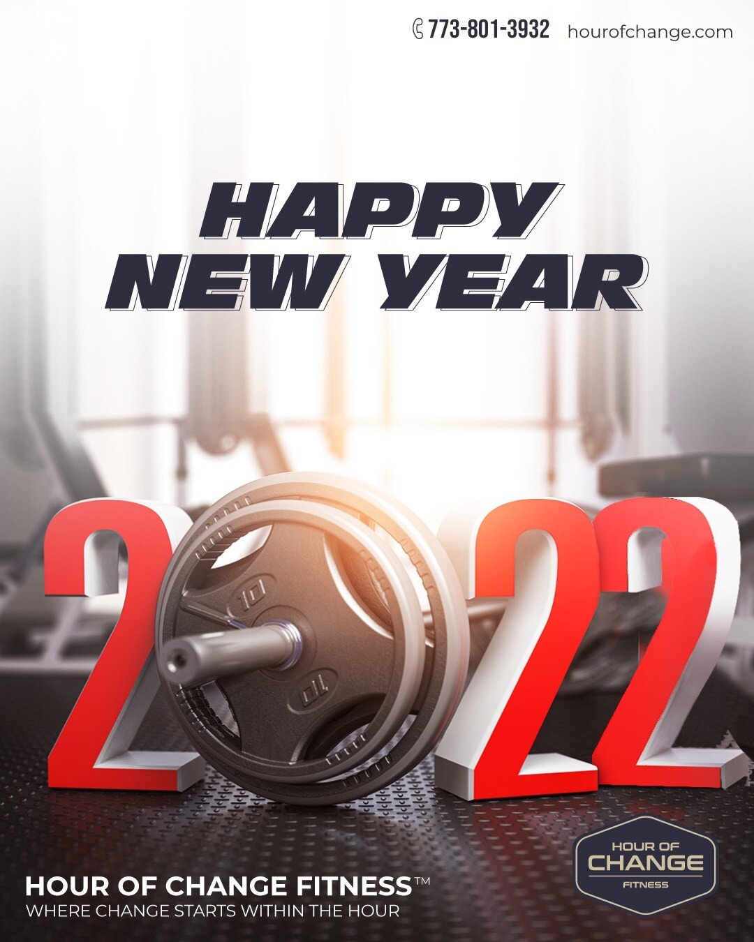 A NEW year, a NEW start and a way to GO.

We at Hour of Change Fitness wish you all a Happy
New Year!