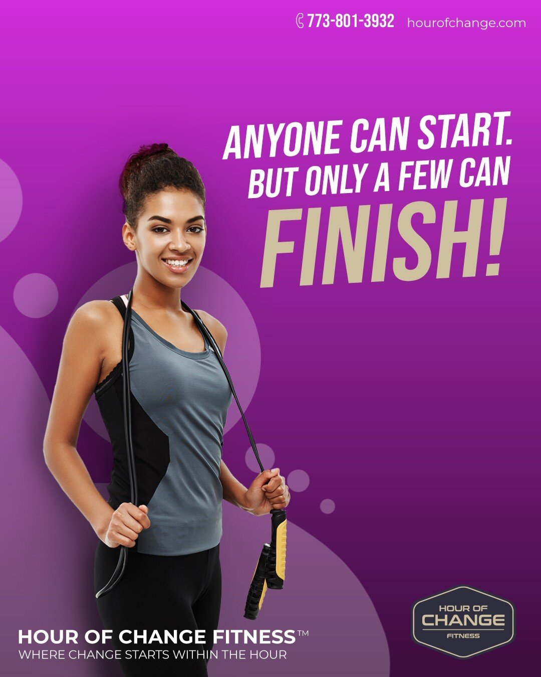 Anyone can embark on a fitness journey, but it takes commitment and passion to keep going till you achieve your end goal. At Hour of Change Fitness, we can help you do just that!
For more details, DM us!