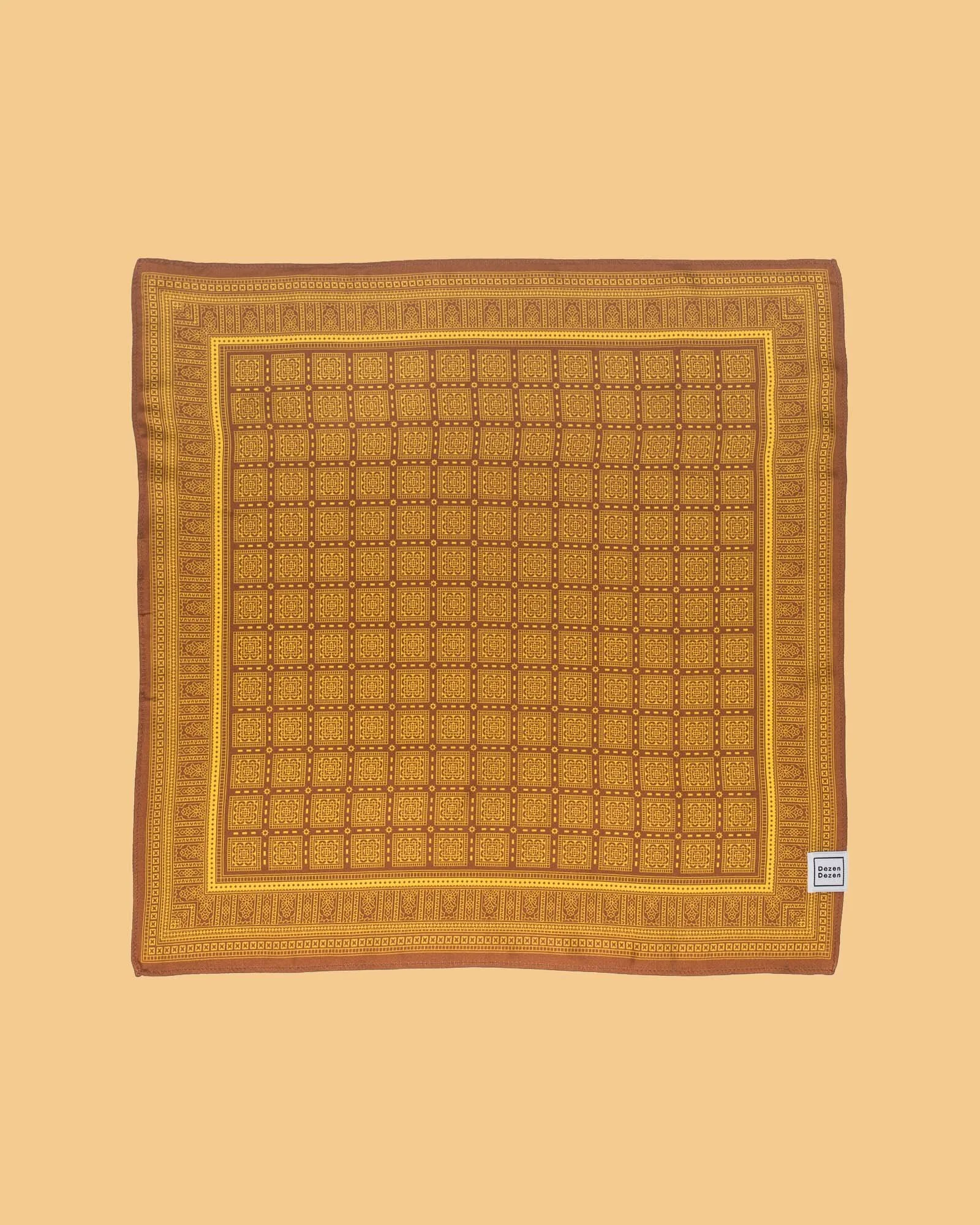 Kerchief Silk Dezen Dezen - caramel and Yellow 4.jpg