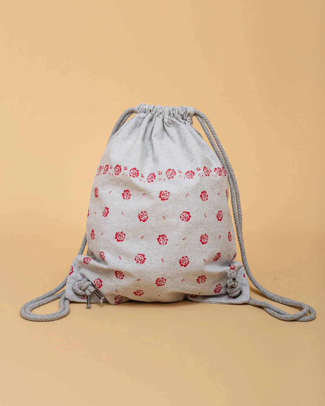 printed canvas drawstring bags
