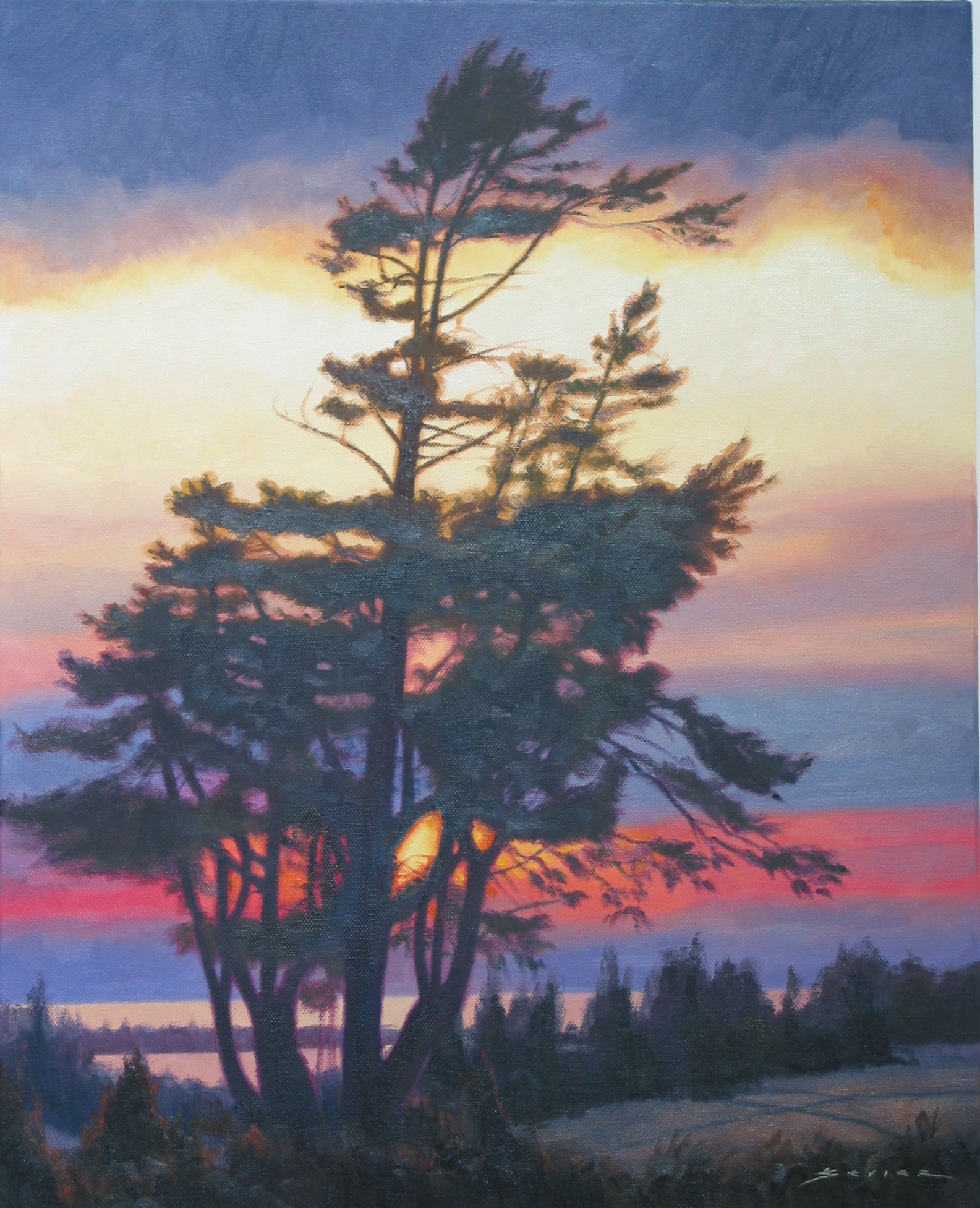  Sunset, 20 x 16, oil 