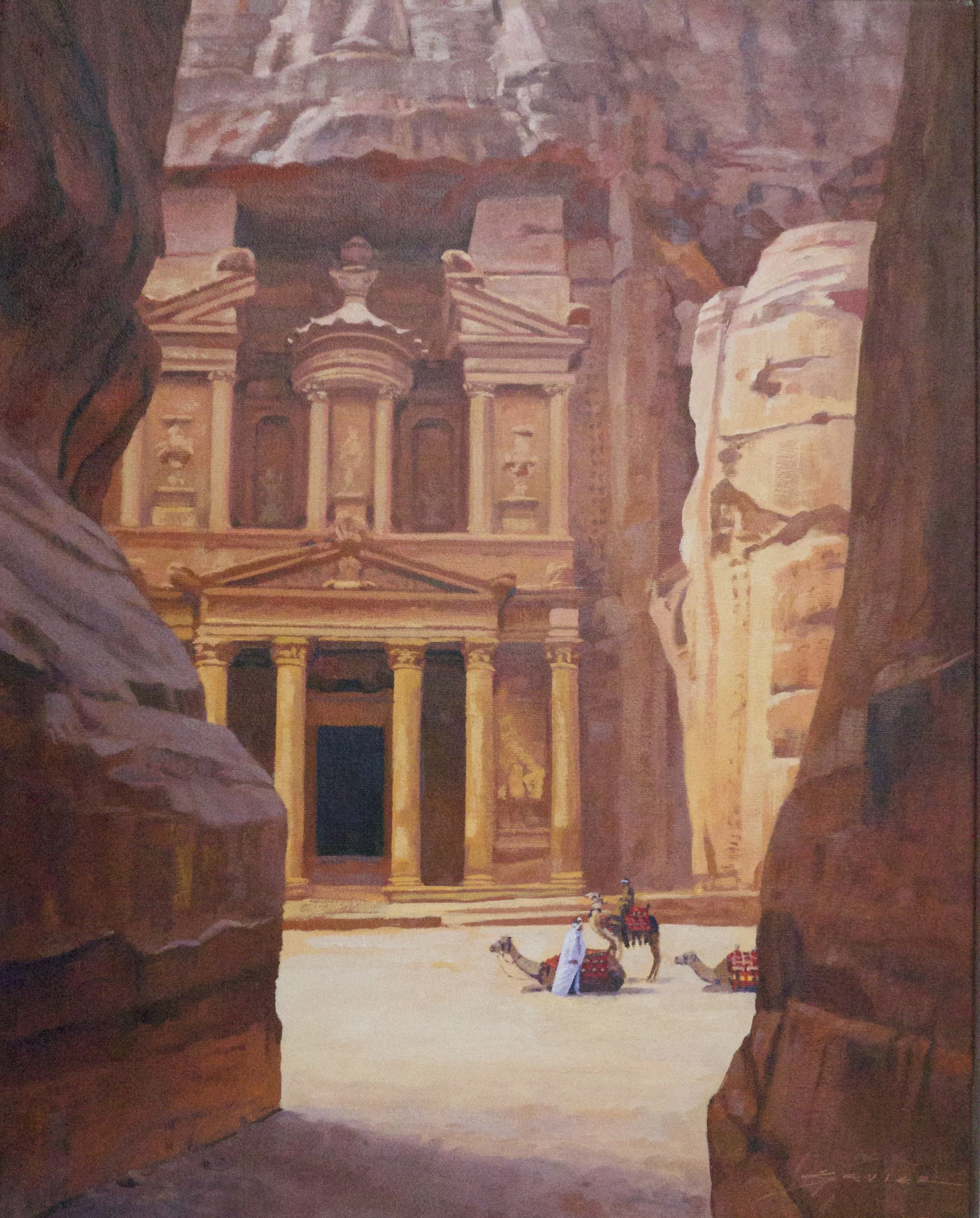 Petra/Jordan, 20 x 16, oil 