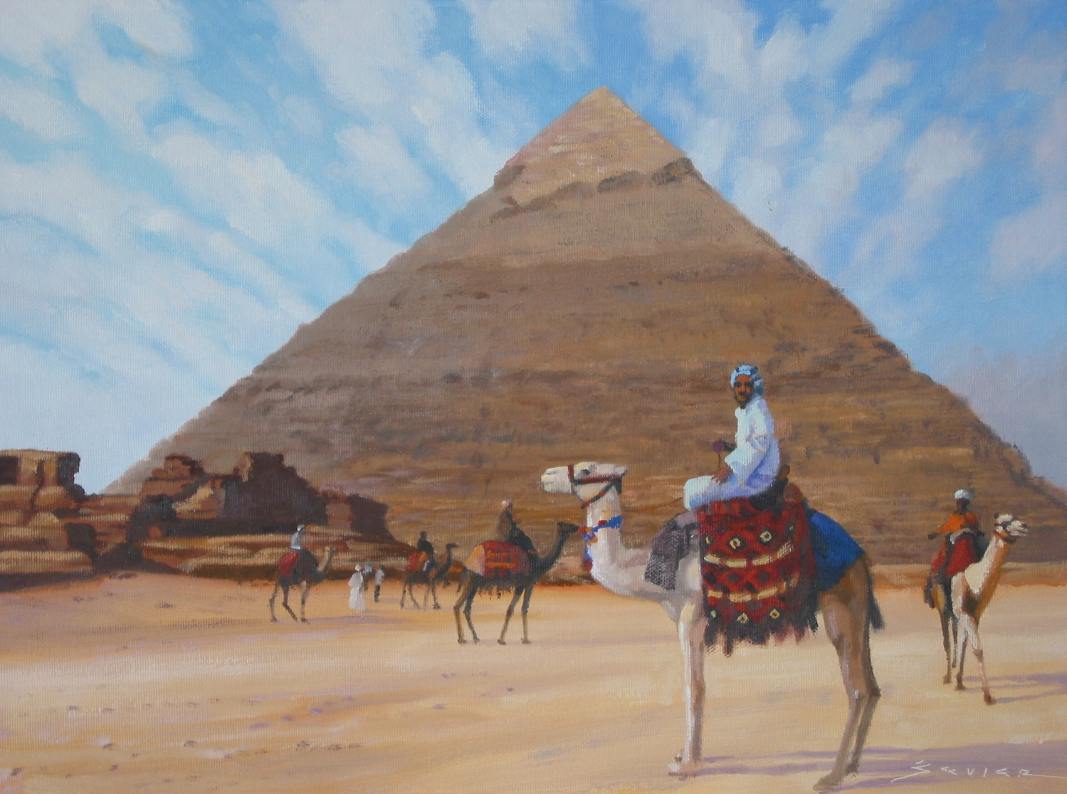  Khafre/Giza, 12 x 16, oil 