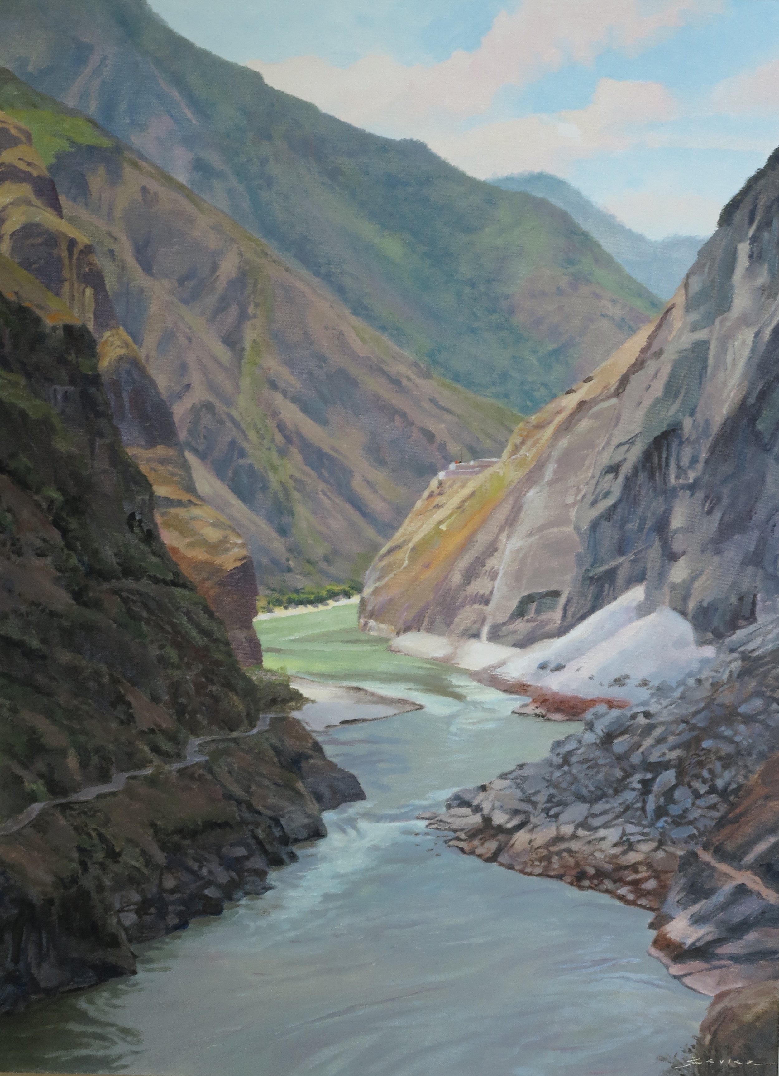  Tiger Leaping Gorge, 30 x 22, oil 