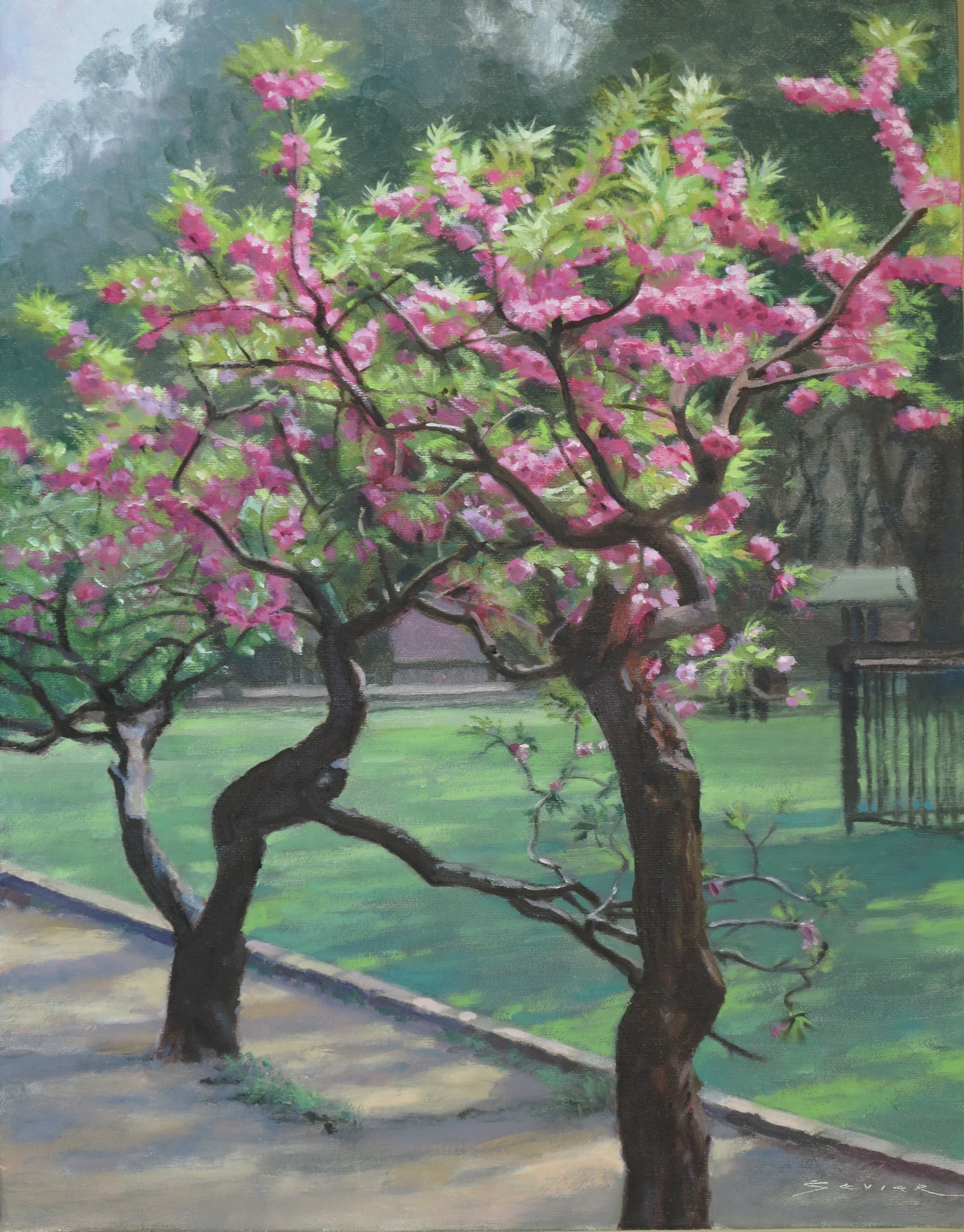  Beijing Park, 18 x 14, oil 