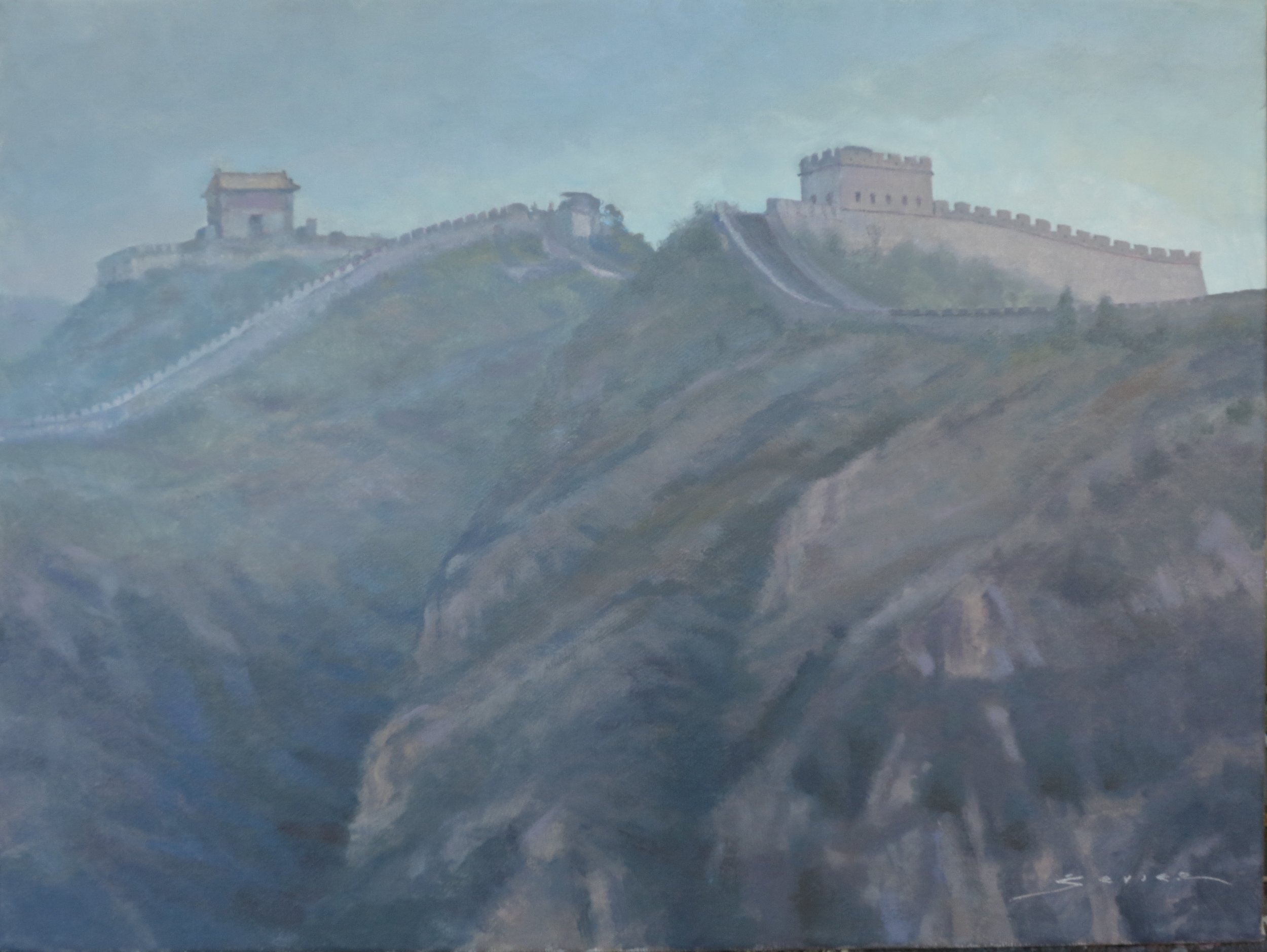  The Great Wall of China, 12 x 16, oil 
