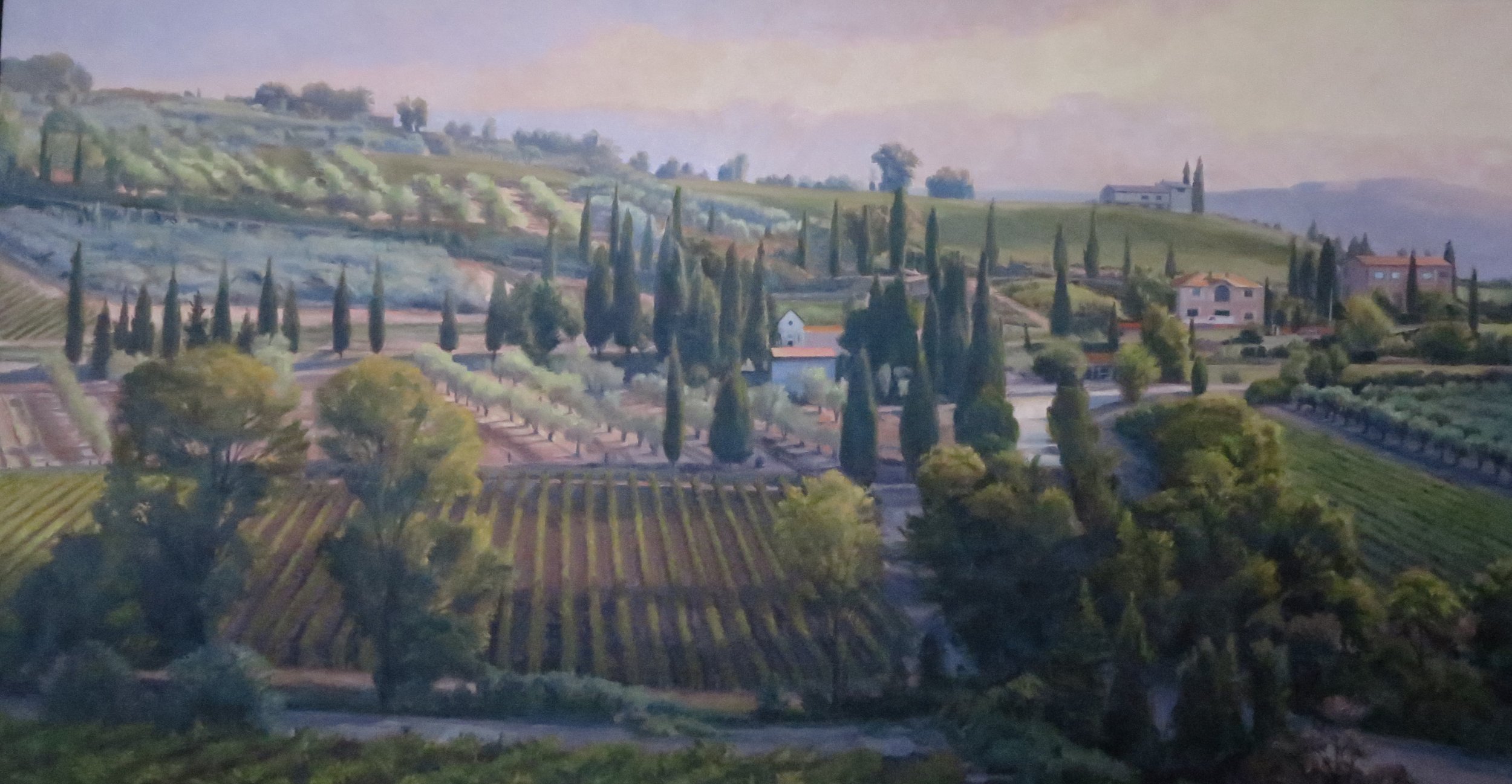  Hillside Patterns,&nbsp;Tuscany, 30 x 56 