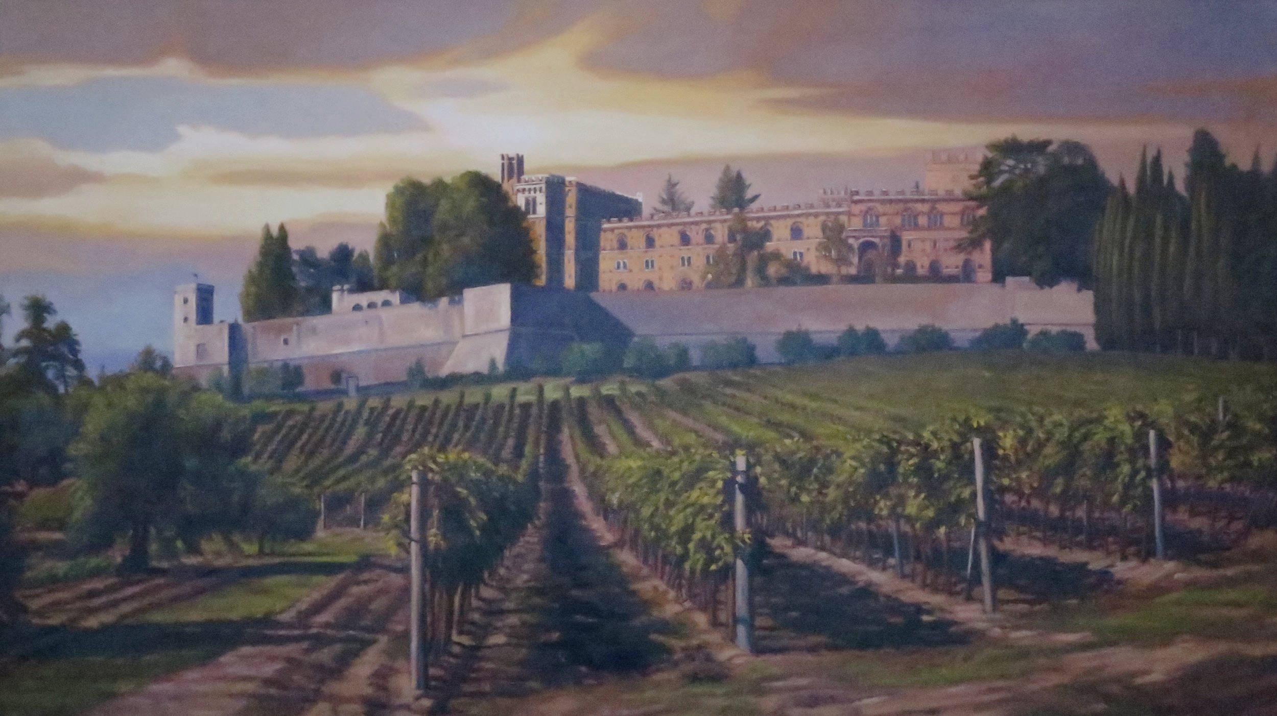  Brolio/Tuscany, 32 x 56, oil 