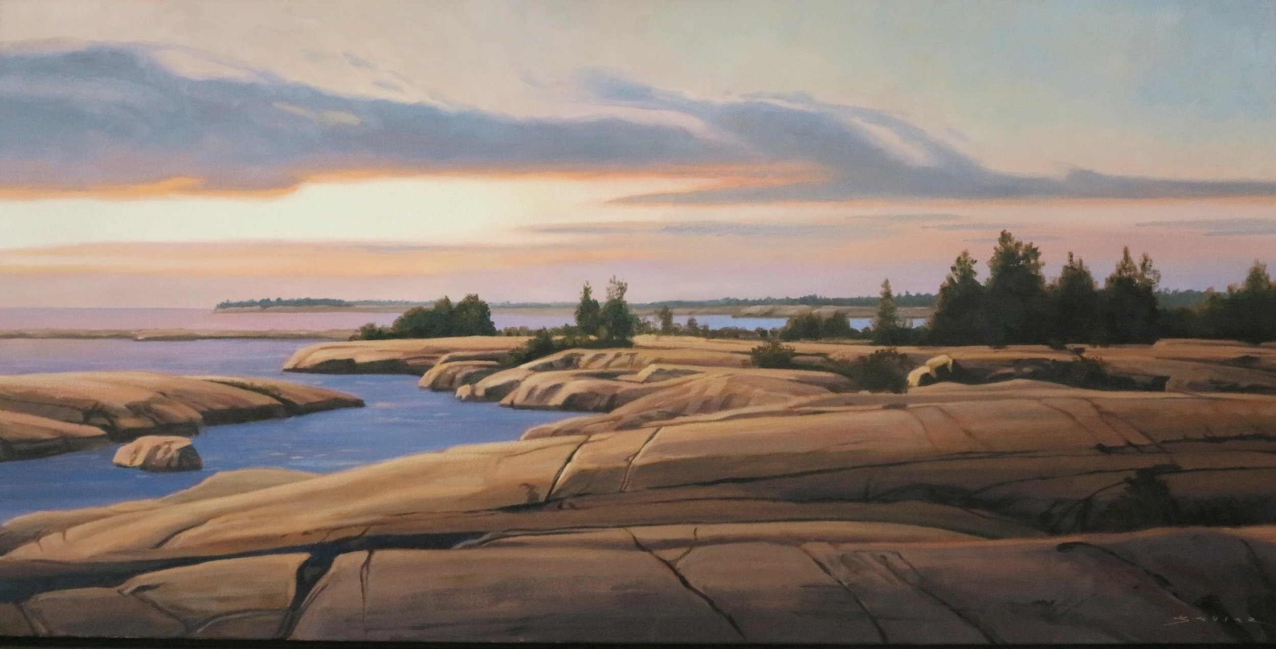  Another Day at Painted Rocks,&nbsp;20 x 40, oil 