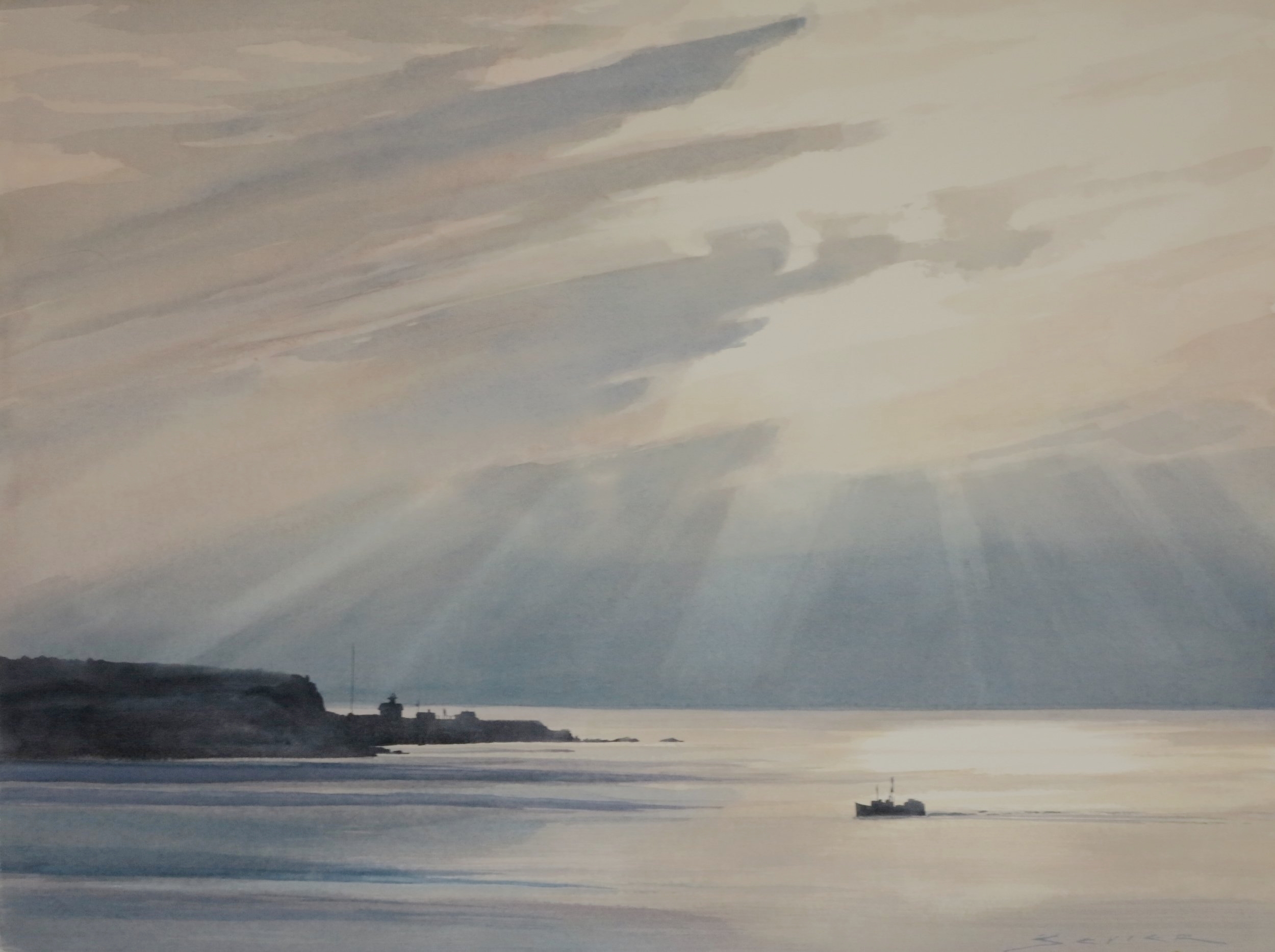  End of Day/Cheticamp, Cape Breton Is. 22 x 30 watercolour 