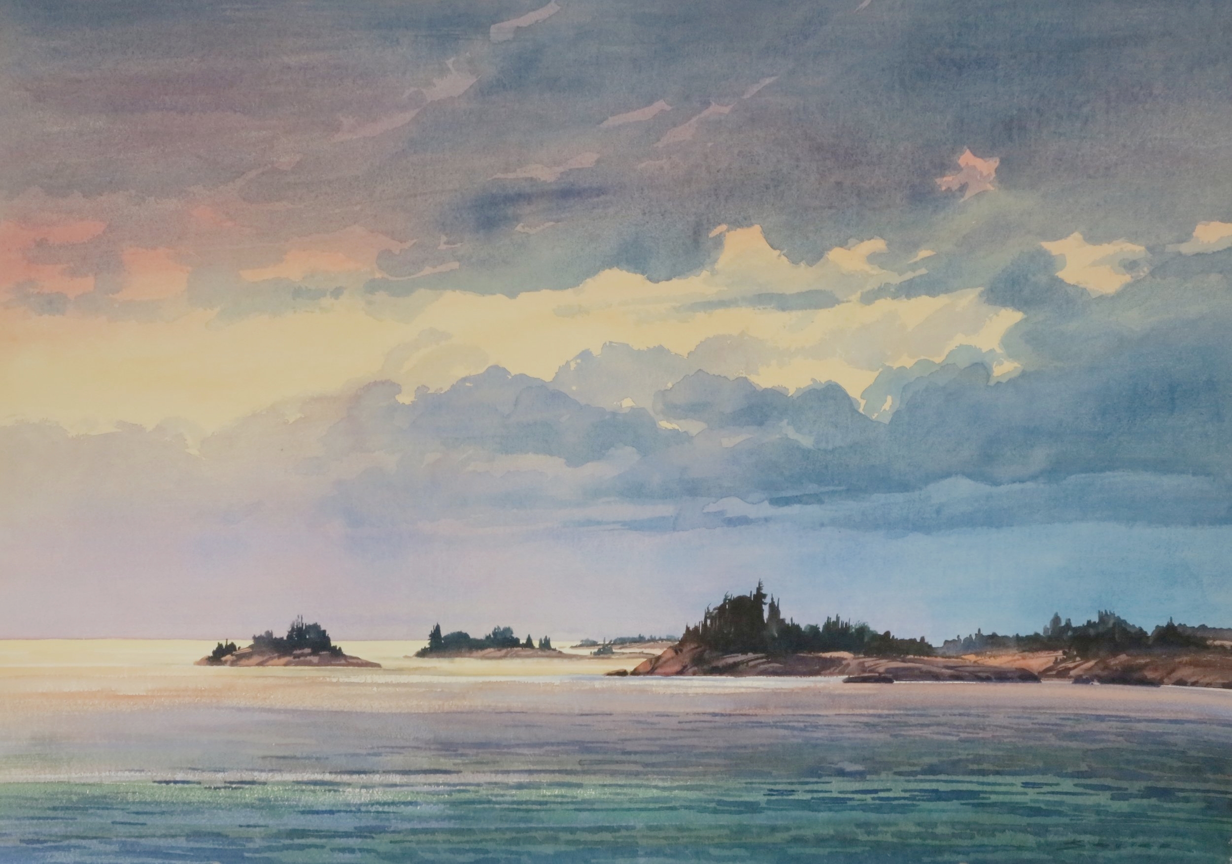  Evening Geo. Bay 29 x 41 watercolour 