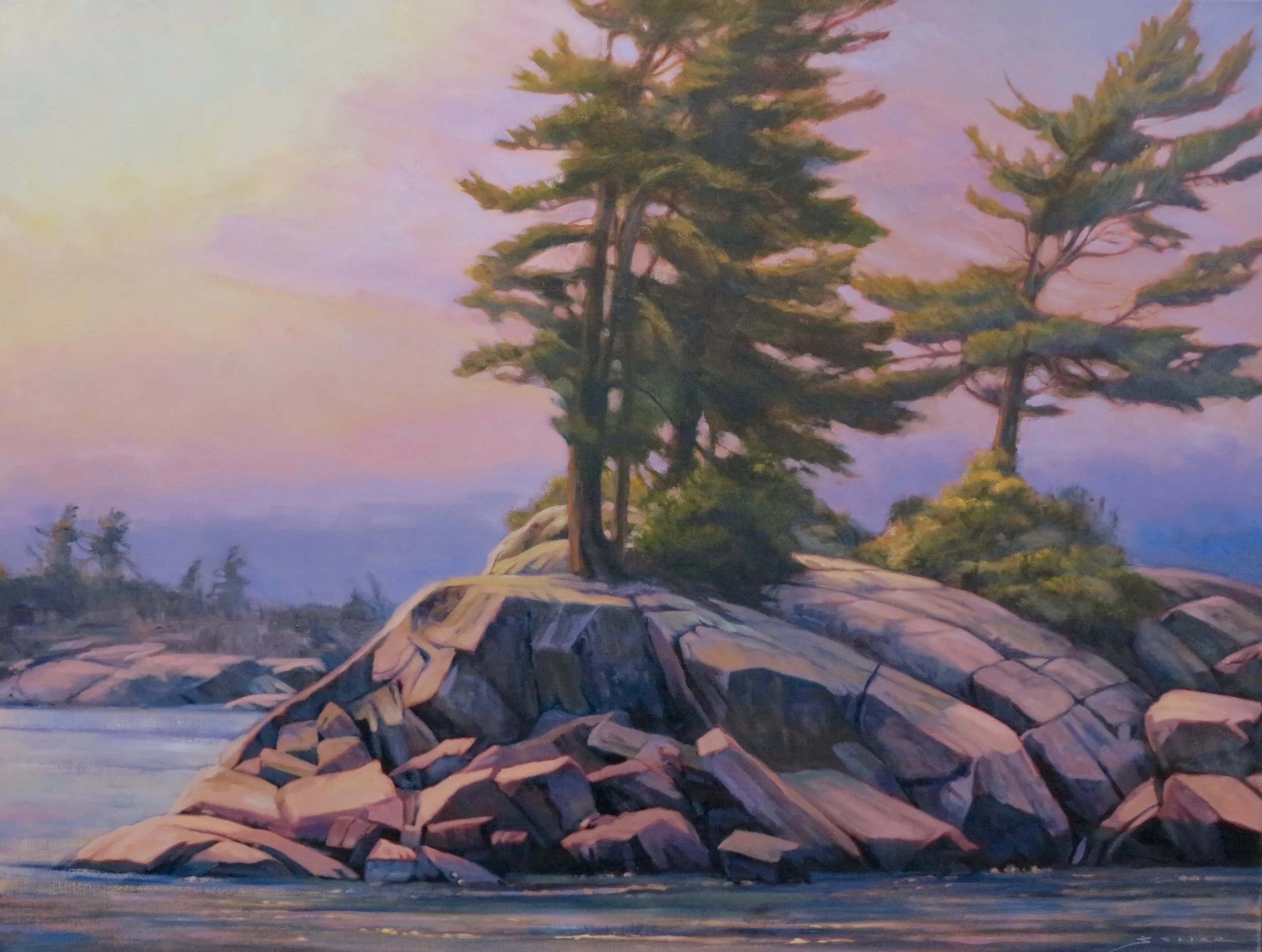 Pine Tree Patterns 30”x 40” oil