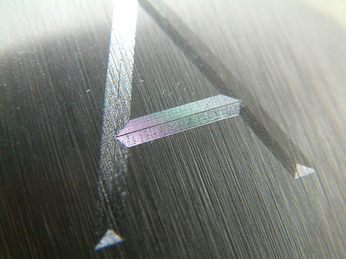 Diamond drag engraving