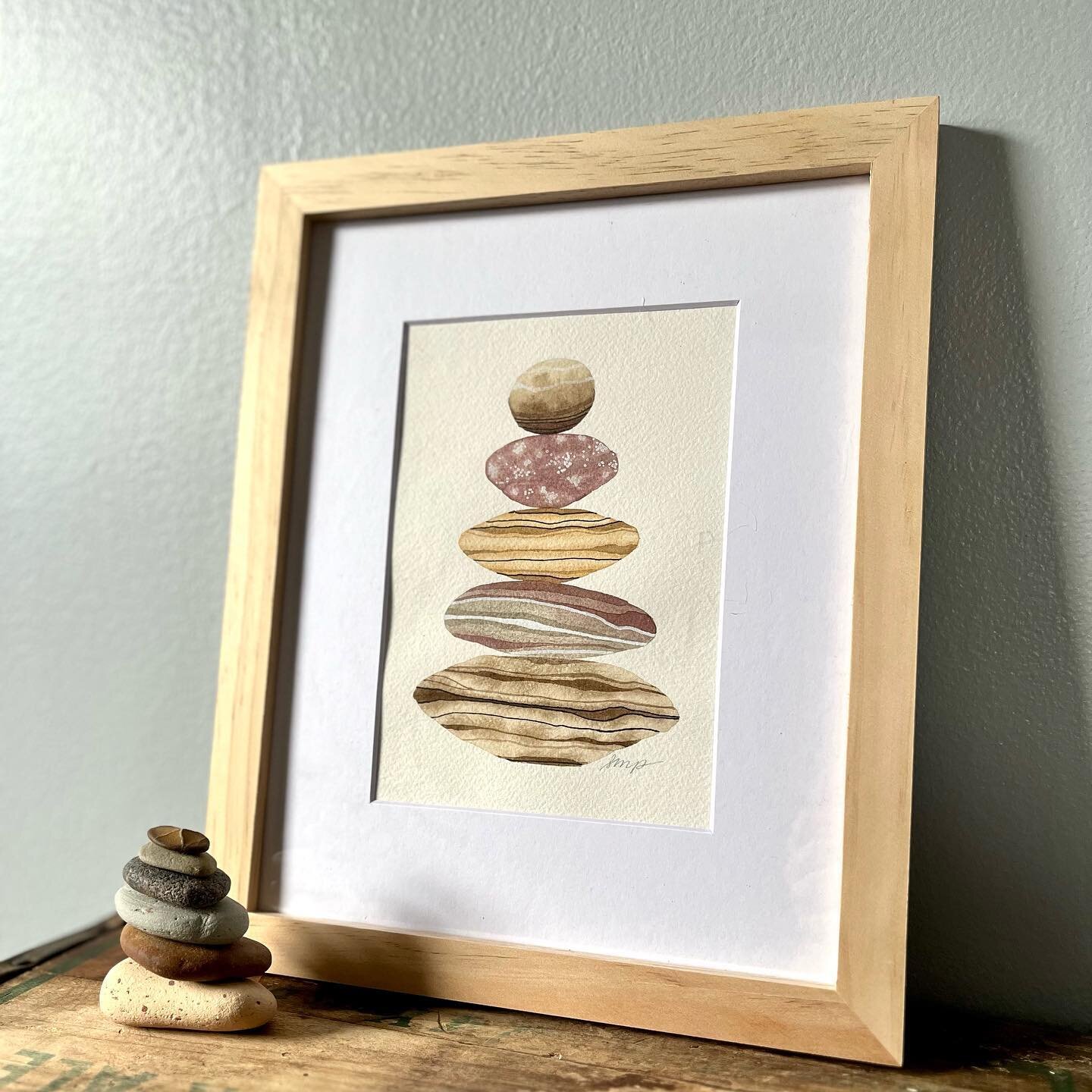 These Stone Stack painting are available. Comment or DM if you&rsquo;d like one! I will update this post with what is sold/available. 

If you&rsquo;re someone I see or you live close to Royal Oak, we can arrange pickup/delivery. Here&rsquo;s pricing