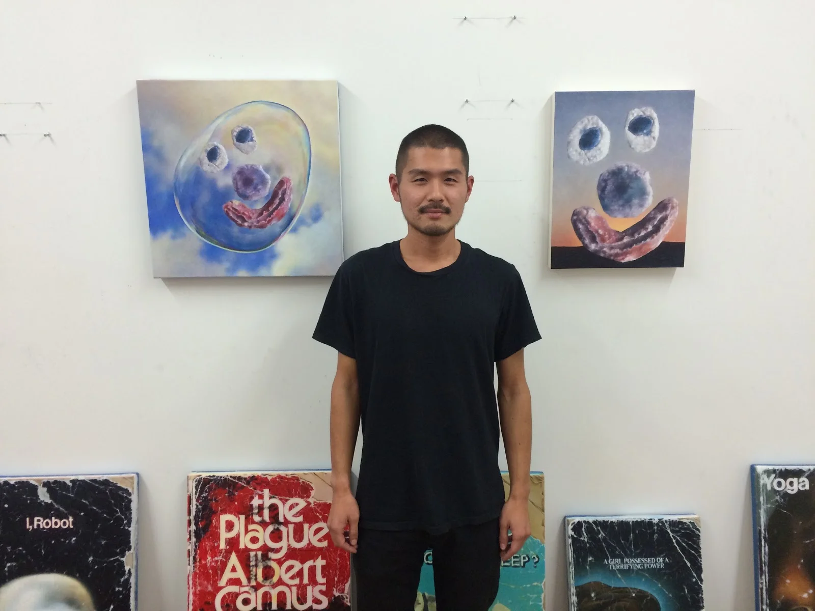 Chris Oh in his Bushwick studio 