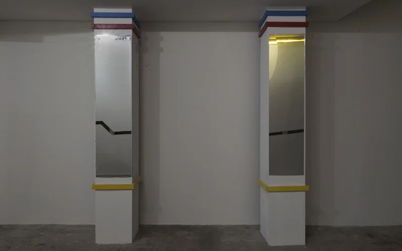 Installation view of Tony Hope's "Hide" (2016), a solo exhibition at Good Weather in North Little Rock, AR 