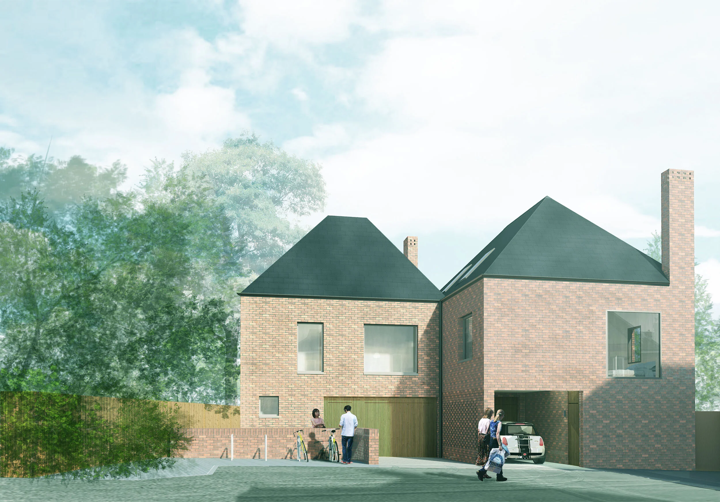 Computer generated images of new homes by Lendel Stephens Architects