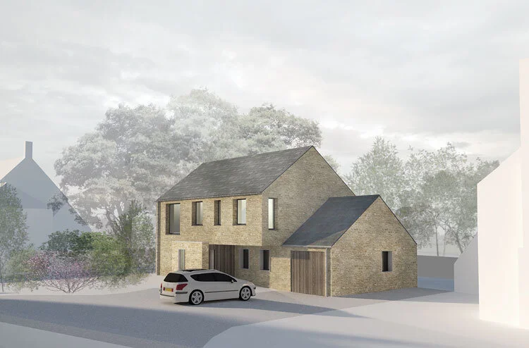 Computer generate image of new home by Lendel Stephens Architects