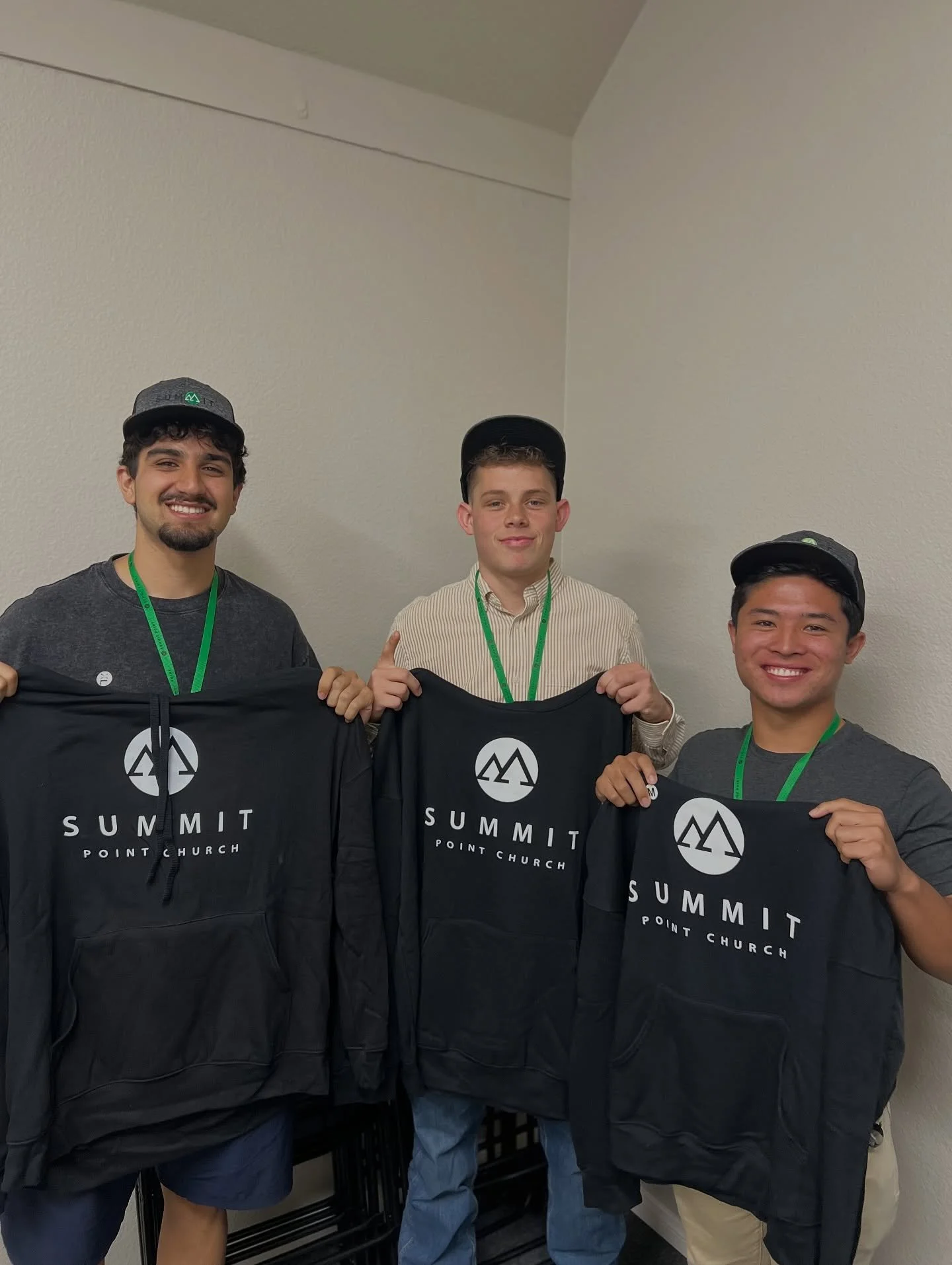 With the &ldquo;rookie class&rdquo; picks in the 2025-2026 Church Ministry Draft, Summit Point Church selects Joshua Rimestad, Solomon Majid, and Ronen Kono as Interns 🛎️ 💚🔥