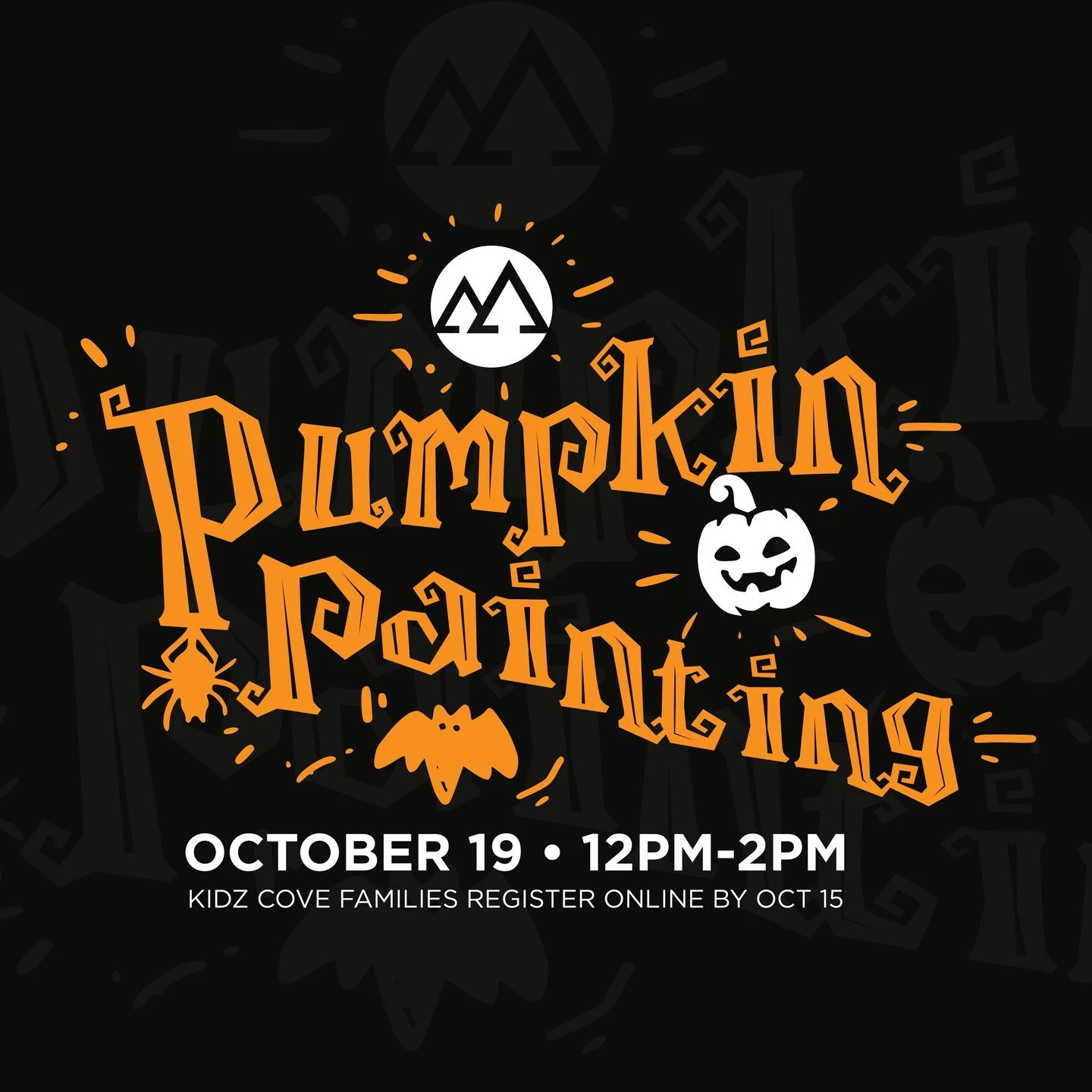 Families with kids 5th grade and younger, join us in decorating pumpkins Oct 19th - register on our website!
