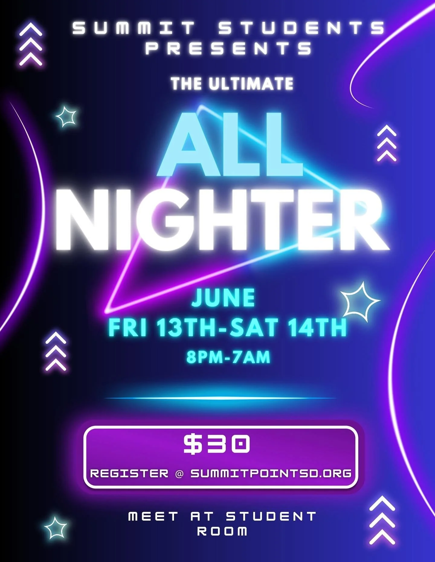 🚨 LAST CHANCE! 🚨
Our legendary Youth All-Nighter is almost here &mdash; and today&rsquo;s the FINAL day to sign up! Don&rsquo;t miss the worship, games, food, and unforgettable memories.
You in?
#YouthAllNighter #LastDayToRegister #Don&rsquo;tSleep