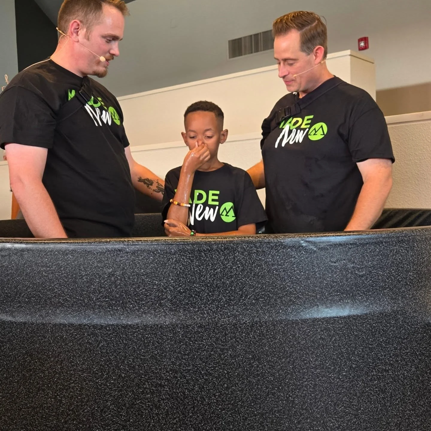 It is exciting to see how God is moving in the lives and hearts of our students 💚 #baptismsunday