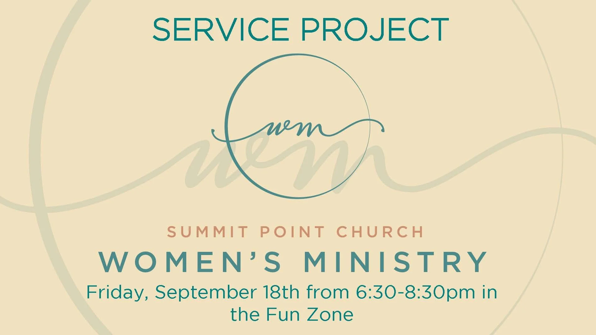 Women's Ministry Service Project