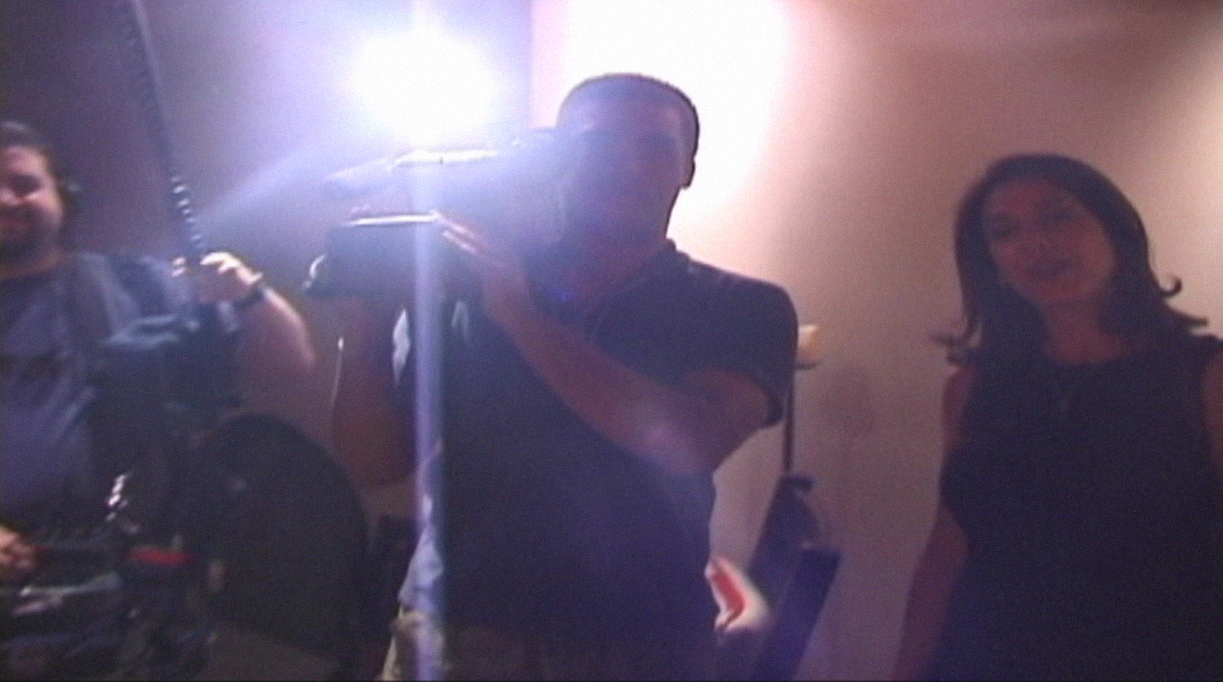 Director Lori Kaye interviewing Kevyn Aucoin in his New York City apartment circa 2000.