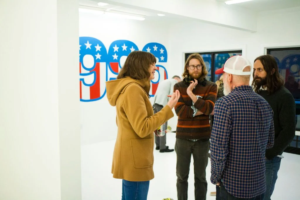 At the opening of Jack Early’s exhibition, The Suburban Riverwest, Spring 2016 /Photo: Joel Cash