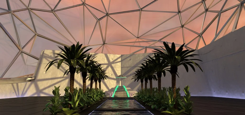 Atrium of the Digital Museum of Digital Art (DiMoDA)/Photo: DiMoDA