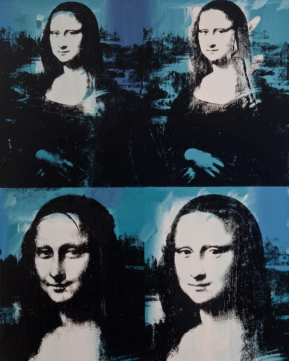 Andy Warhol. “Mona Lisa Four Times,” 1978. The Art Institute of Chicago, Gift of Edlis/Neeson Collection. © 2015 The Andy Warhol Foundation for the Visual Arts, Inc./Artists Rights Society (ARS), New York.
