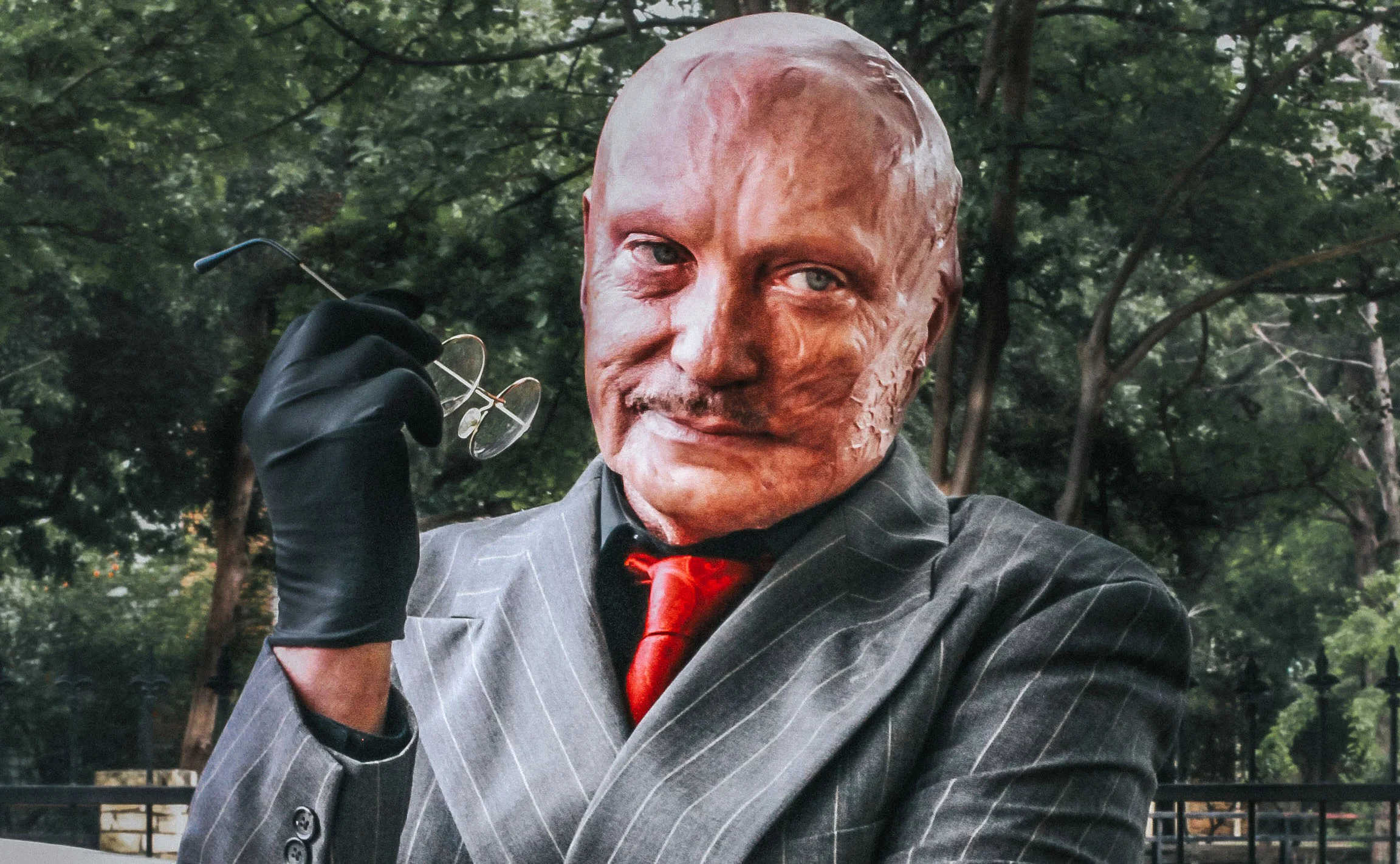 Udo Kier as the new Andre Toulon, reimagined as a villain in Puppet Master: The Littlest Reich .
