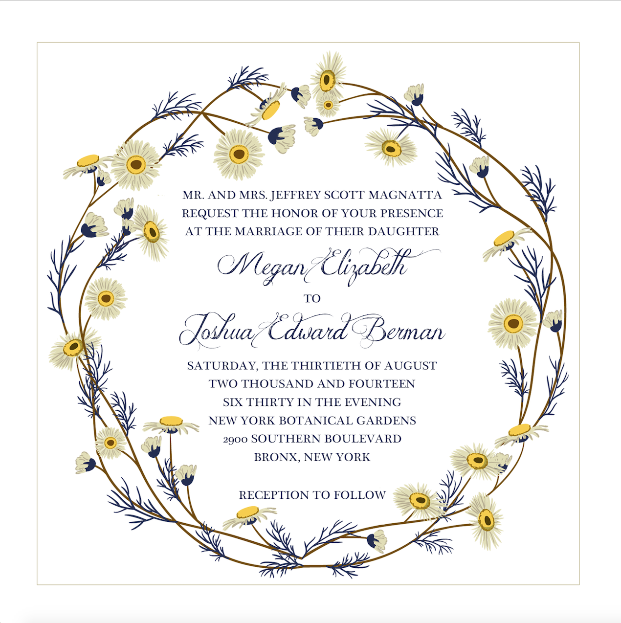 Wedding invite