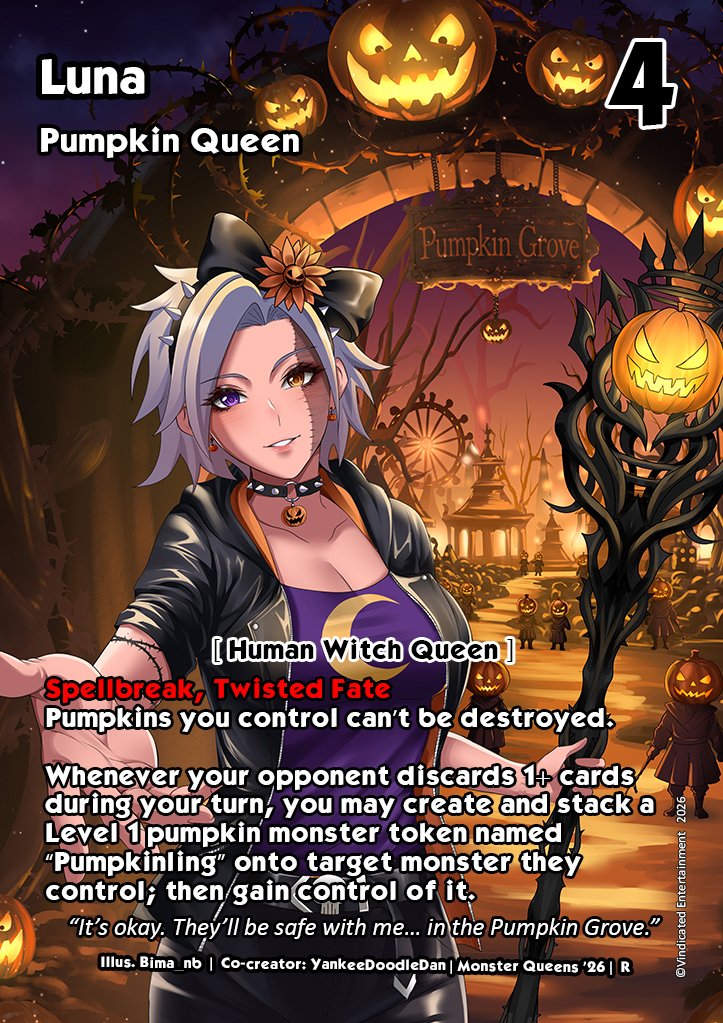 Ghoullotine Card - Luna Pumpkin Queen CROPPED.jpg