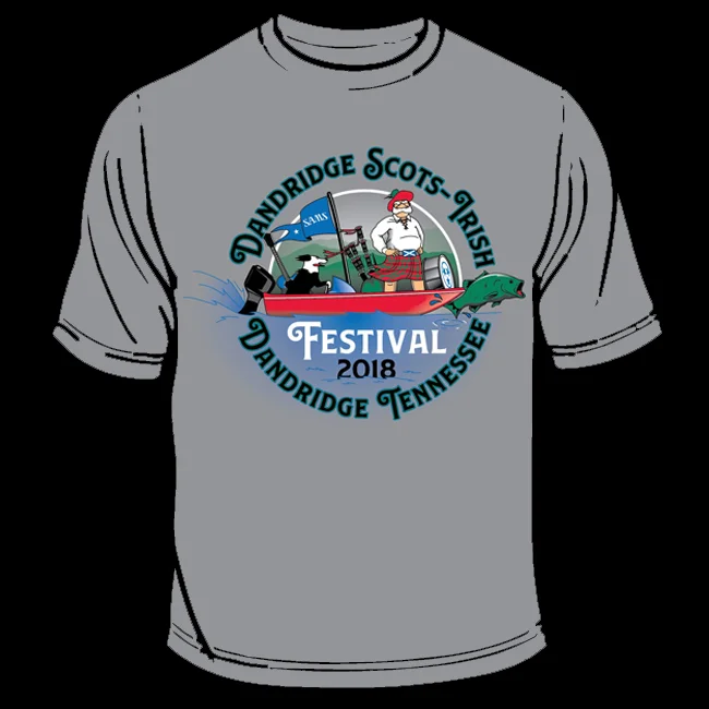 This is the artwork for our Official 2018 Festival T-Shirt. They will be on sale at the CaberDancer tent in front of the Visitors Center on Main street during the festival.
