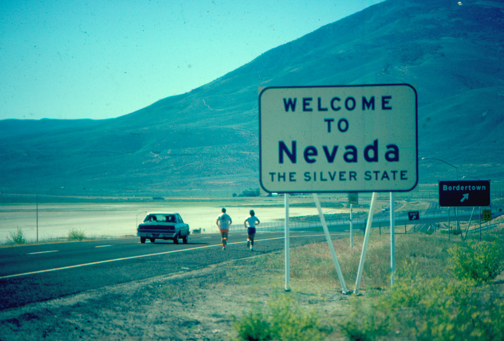 Entering Nevada and the desert – the point of NO RETURN.