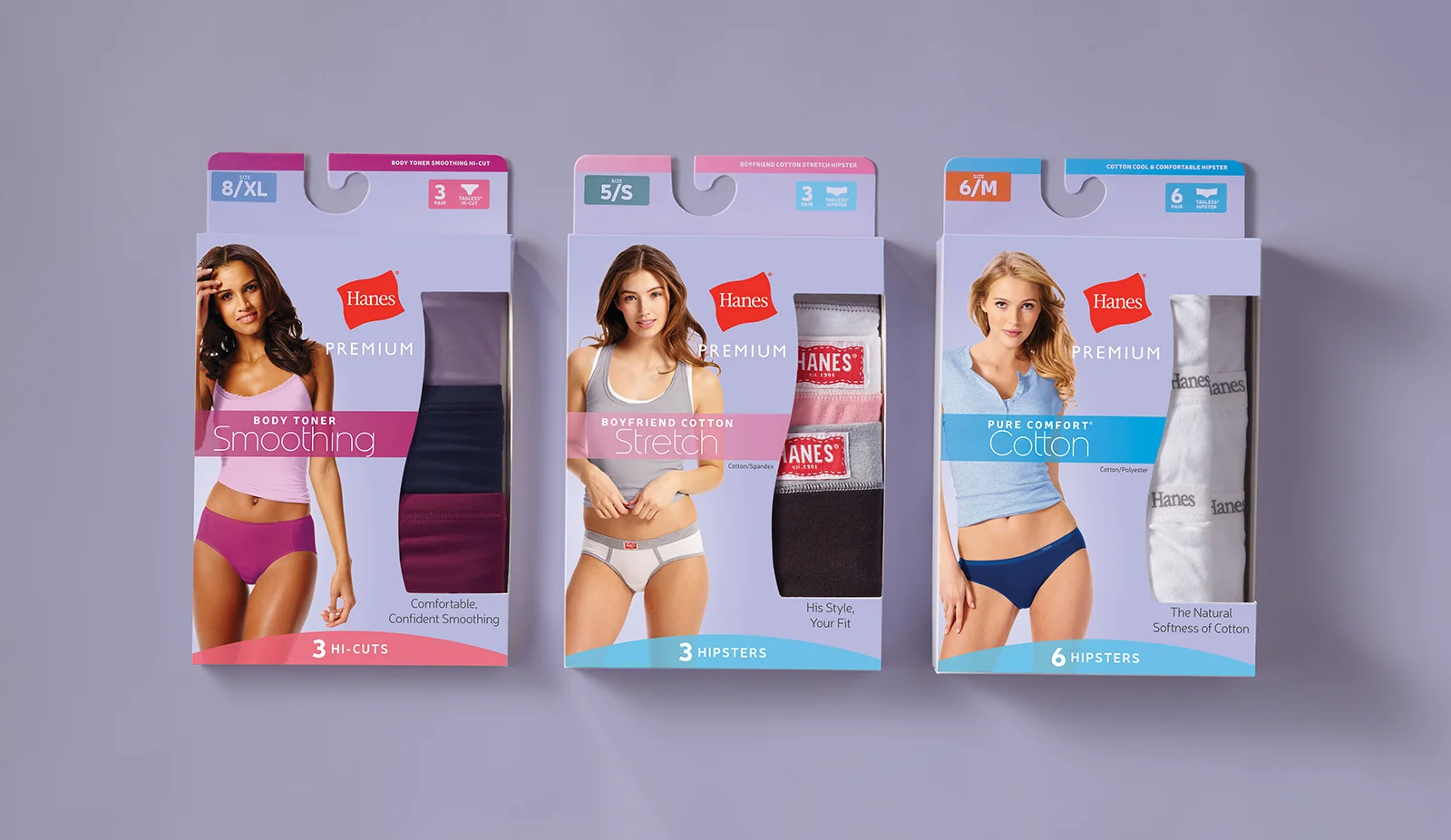 hanes boyfriend cotton stretch