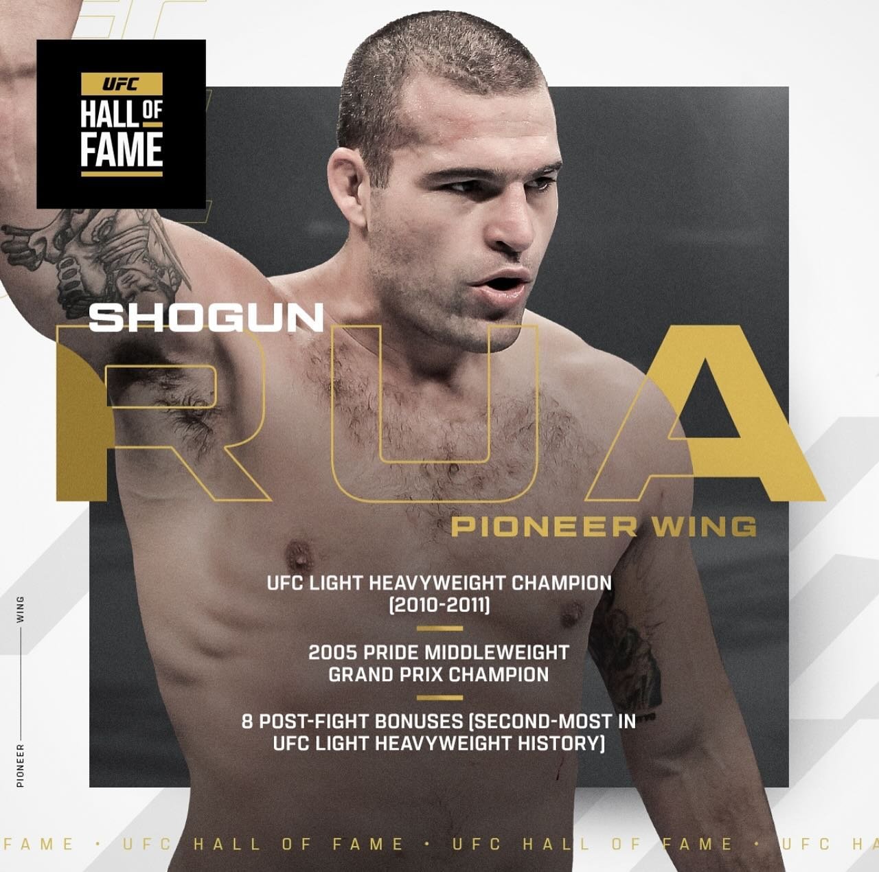 We are proud to have two of our pioneer Kings MMA lengends being inducted into the Class of 2024 Hall of Fame of the UFC this year. Thank you @shogunoficial and @wandfc for being examples to our future Kings generations! #ufchof