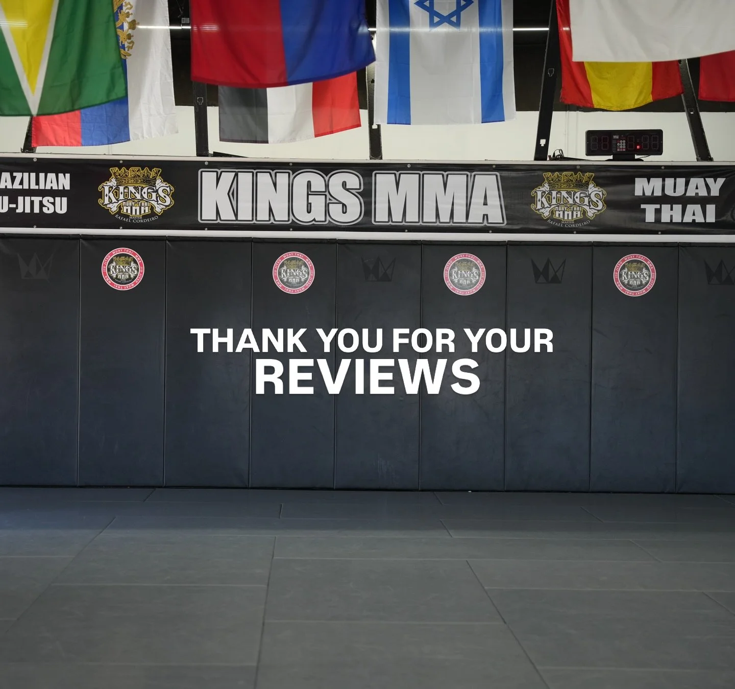 We are growing everyday thanks to all of you! 

Leave us a GREAT review on YELP and get 20% off merch at the front desk!! 

Thank you Kings MMA family!!