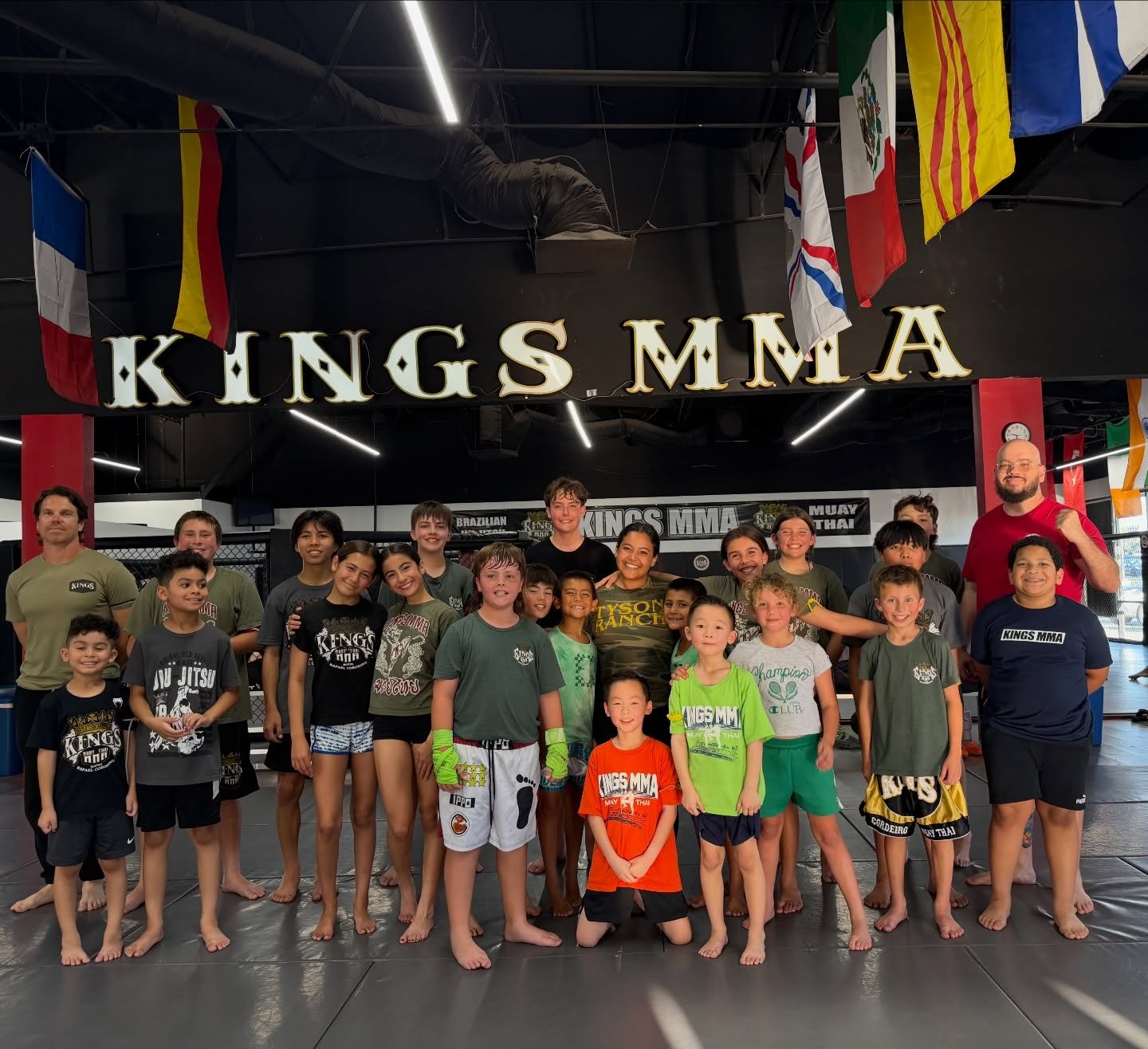 Our kids Muay Thai program with all smiles after class. 

Come check out our program Tuesday and Thursday at 5pm