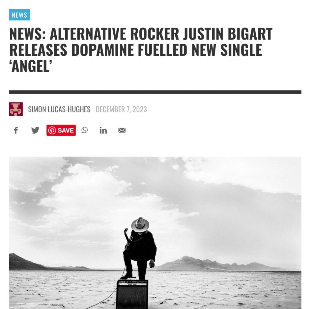 Alternative Rocker Justin Bigart Releases Dopamine Fueled New Single