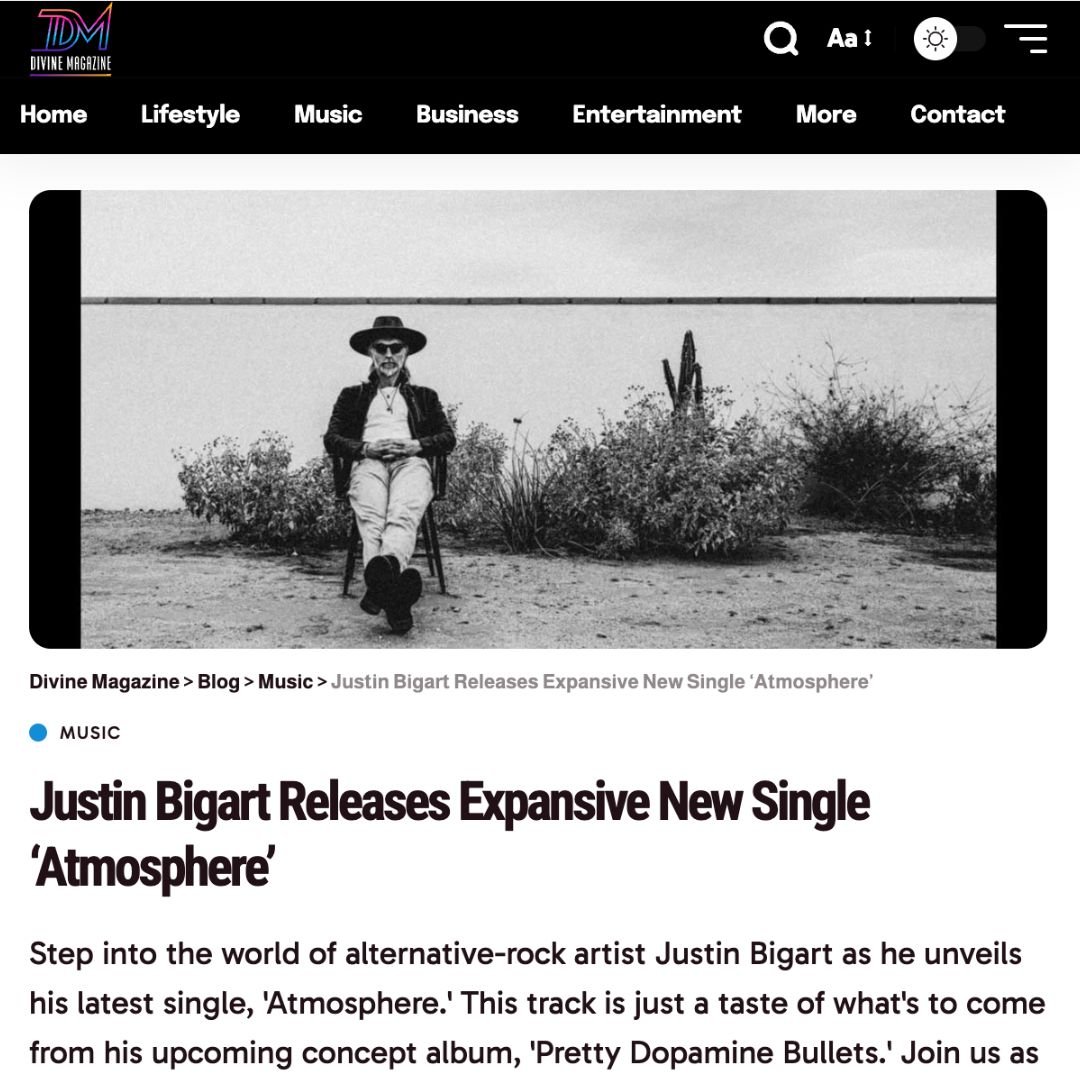 Justin Bigart Releases Expansive New Single ‘Atmosphere’