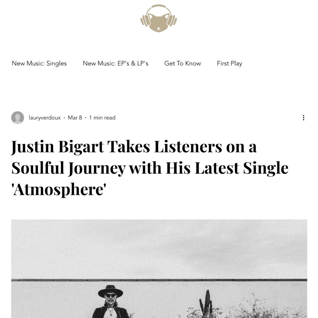 Justin Bigart Takes Listeners on a Soulful Journey with His Latest Single 'Atmosphere'