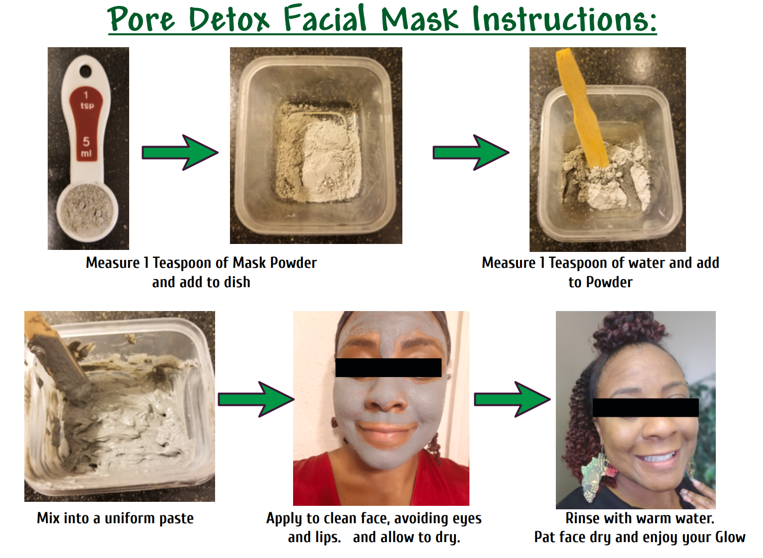Pore Detox Mask Instructions