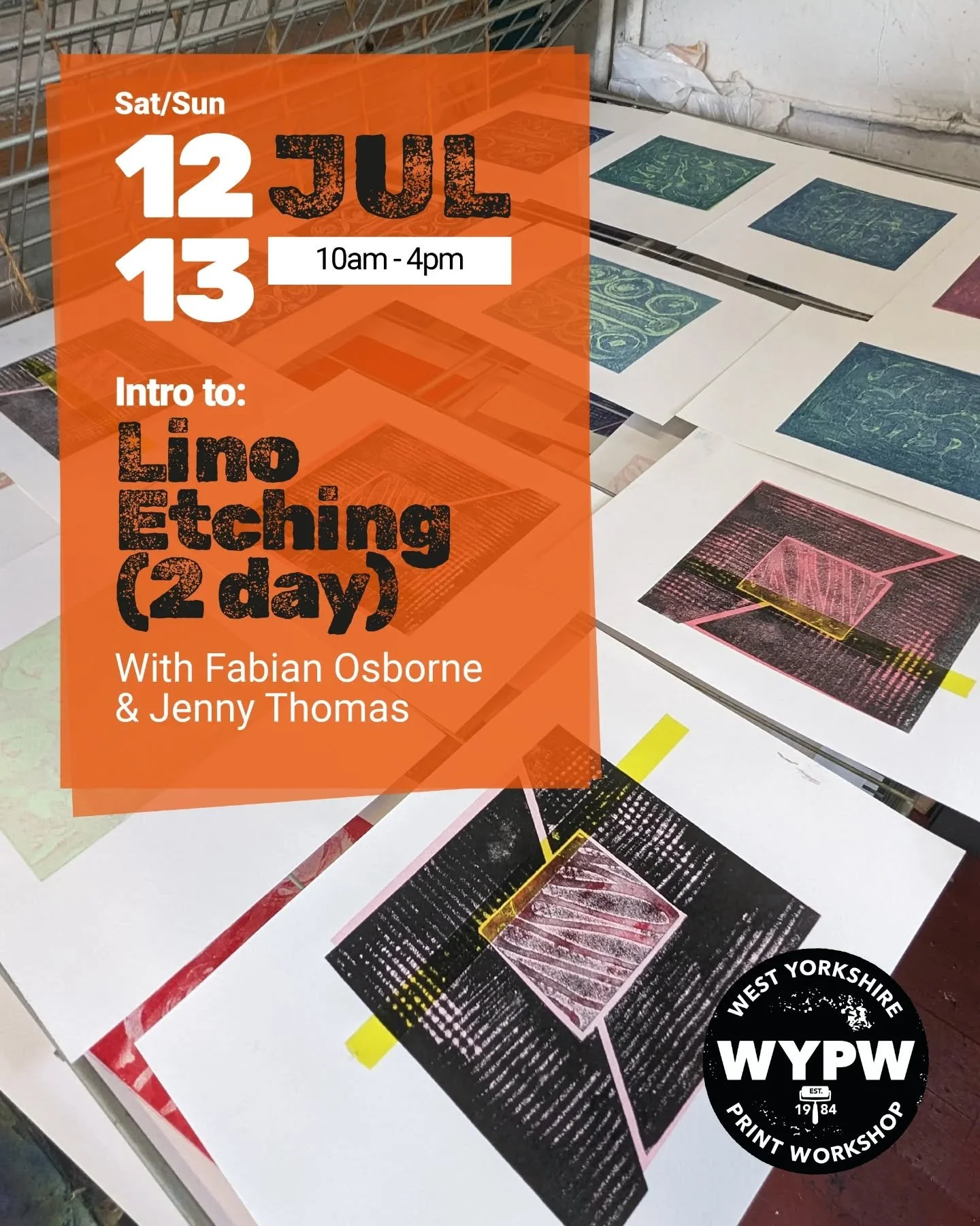 Join me and fellow printmaker Jenny Thomas for a fun experimental weekend in July exploring the playful process of lino etching!

Over two days, you&rsquo;ll explore lino etching using caustic soda paste to create textured relief prints. This painter
