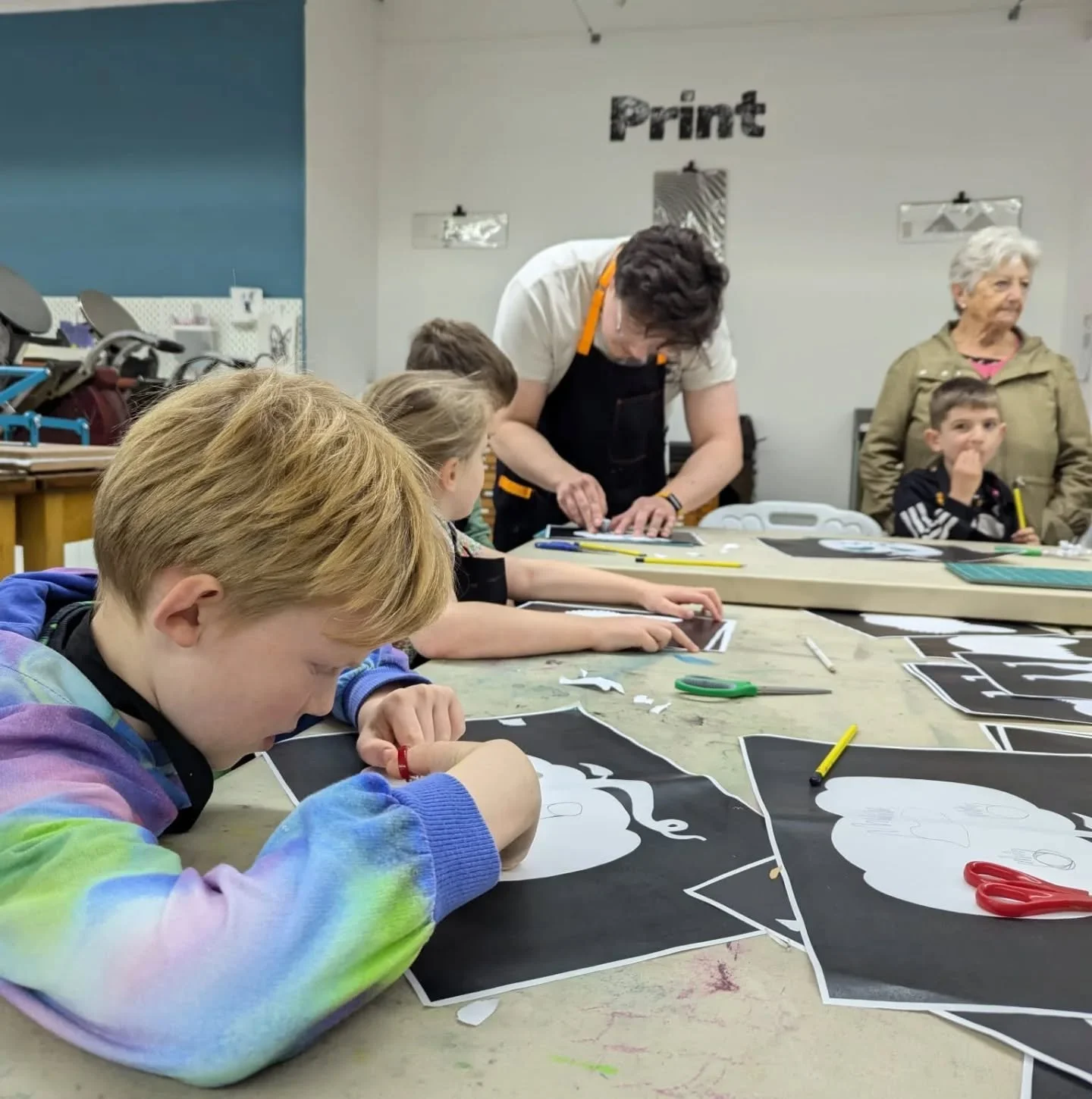 Had fun last week running the @wypw screamprinting workshop in Huddersfield. It's one of our favourite events to do each year and the first time doing it in our new space! Sadly I didn't get any images of the actual inking and printing but here's a f