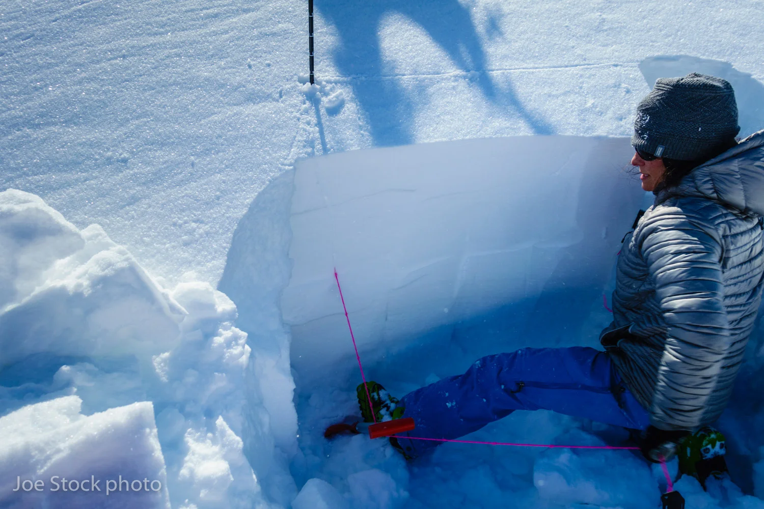 Brenda Hollon demonstrating how short people cut extended columns. It's these tricks that I greedily absorb during ski guide training courses. Before heading out each day, Brenda and I spent hours trip planning with Google Earth, Gaia and old school analog tour plans. Brenda guided for many years, took time off to have kids, and is getting back into guiding. Thanks for a great week Brenda!